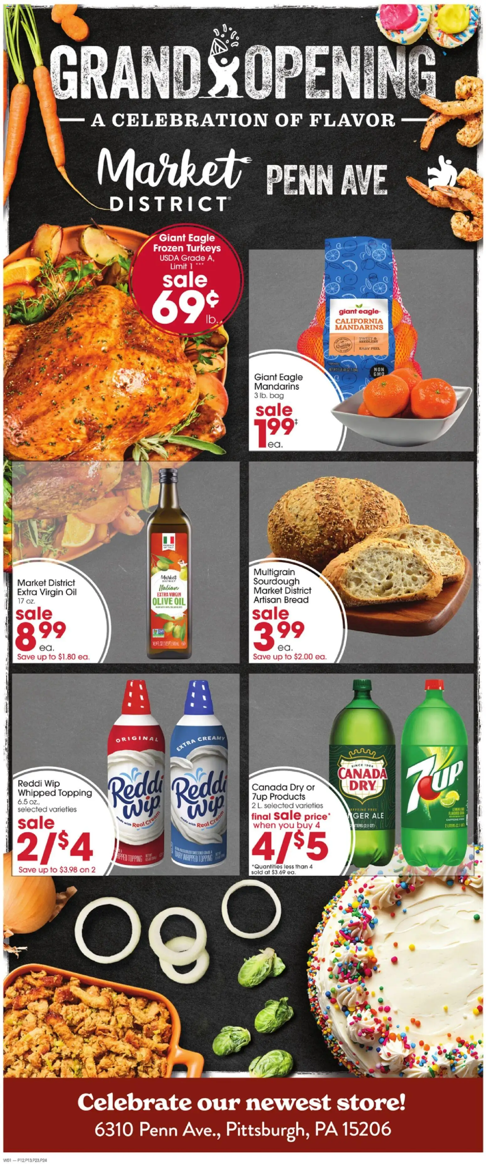 Giant Eagle Grand Opening - valid from 06.11.2025 | Page: 1 | Products: Mandarins, Oil, Bread, Bag