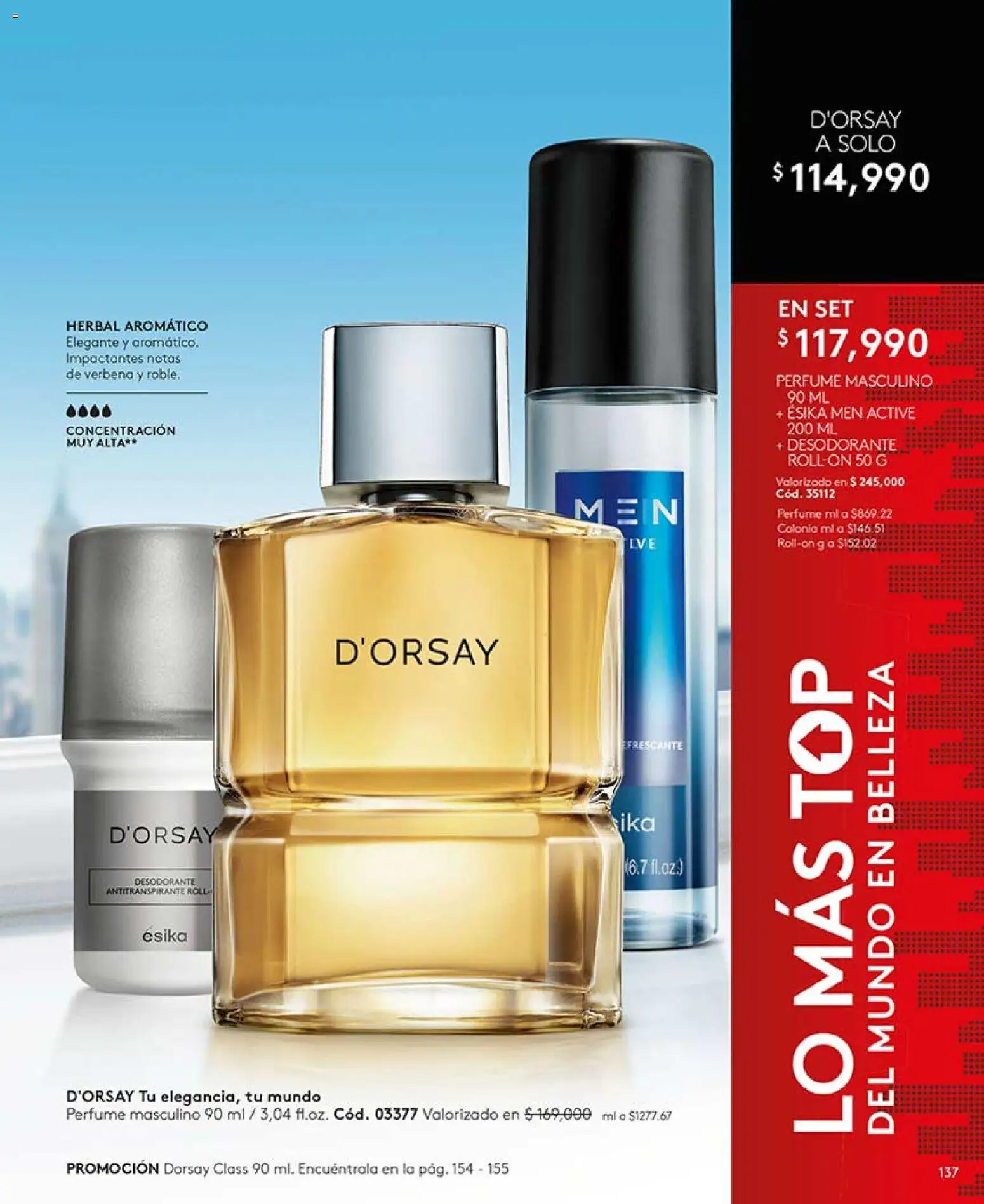 Ésika revista - valida desde el 13.03.2026 | Página: 137 | Productos: Perfume, Top, Desodorante, Antitranspirante