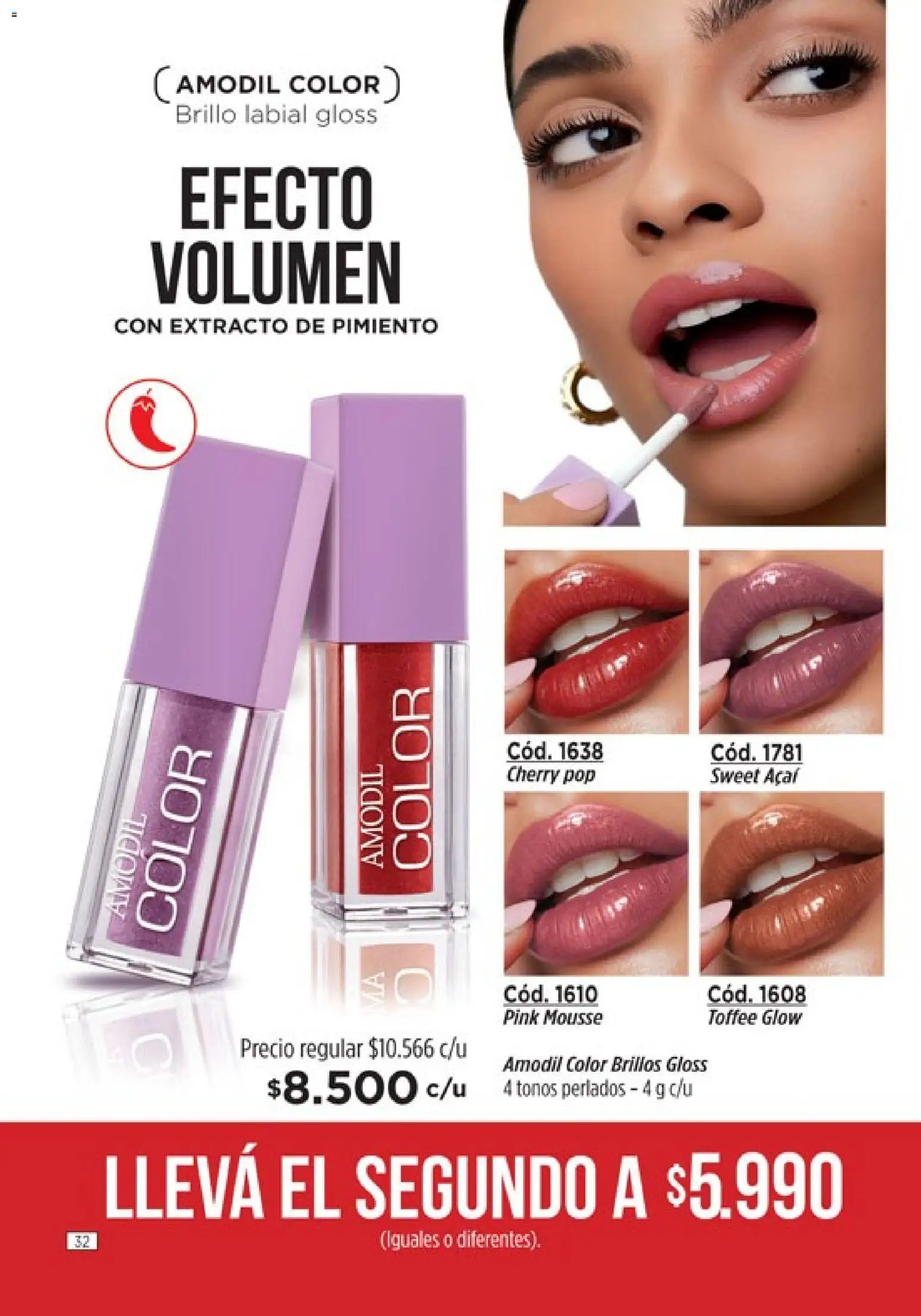 Catálogo Amodil Campaña 5 │ válido desde el 01.03.2026 | Página: 32 | Productos: Brillo, Mousse, Pimiento