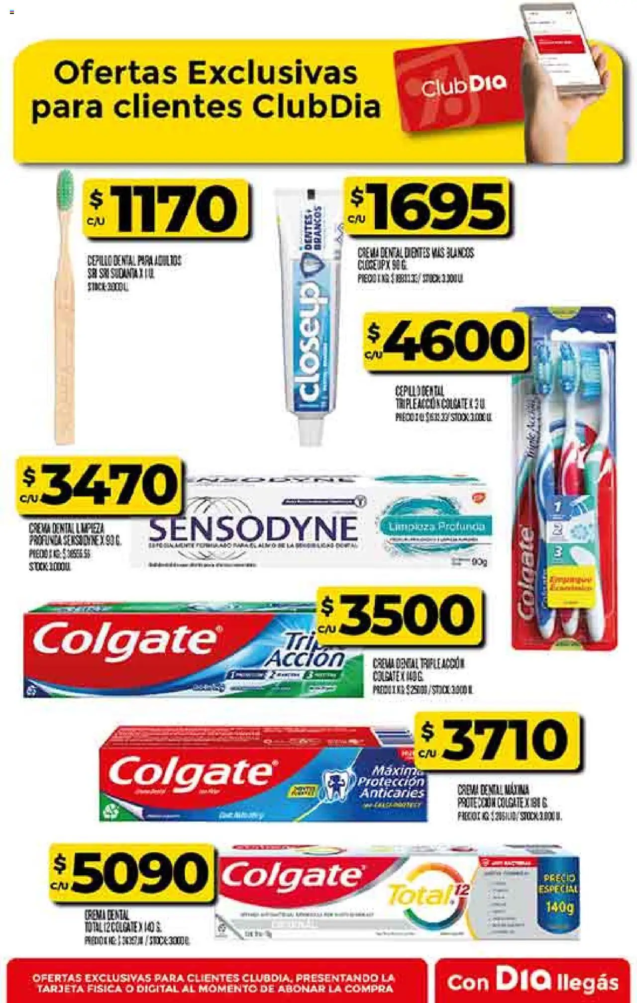 Supermercado DIA Ofertas - Salta y Jujuy │ válido desde el 06.08.2025 | Página: 52 | Productos: Cepillo, Crema