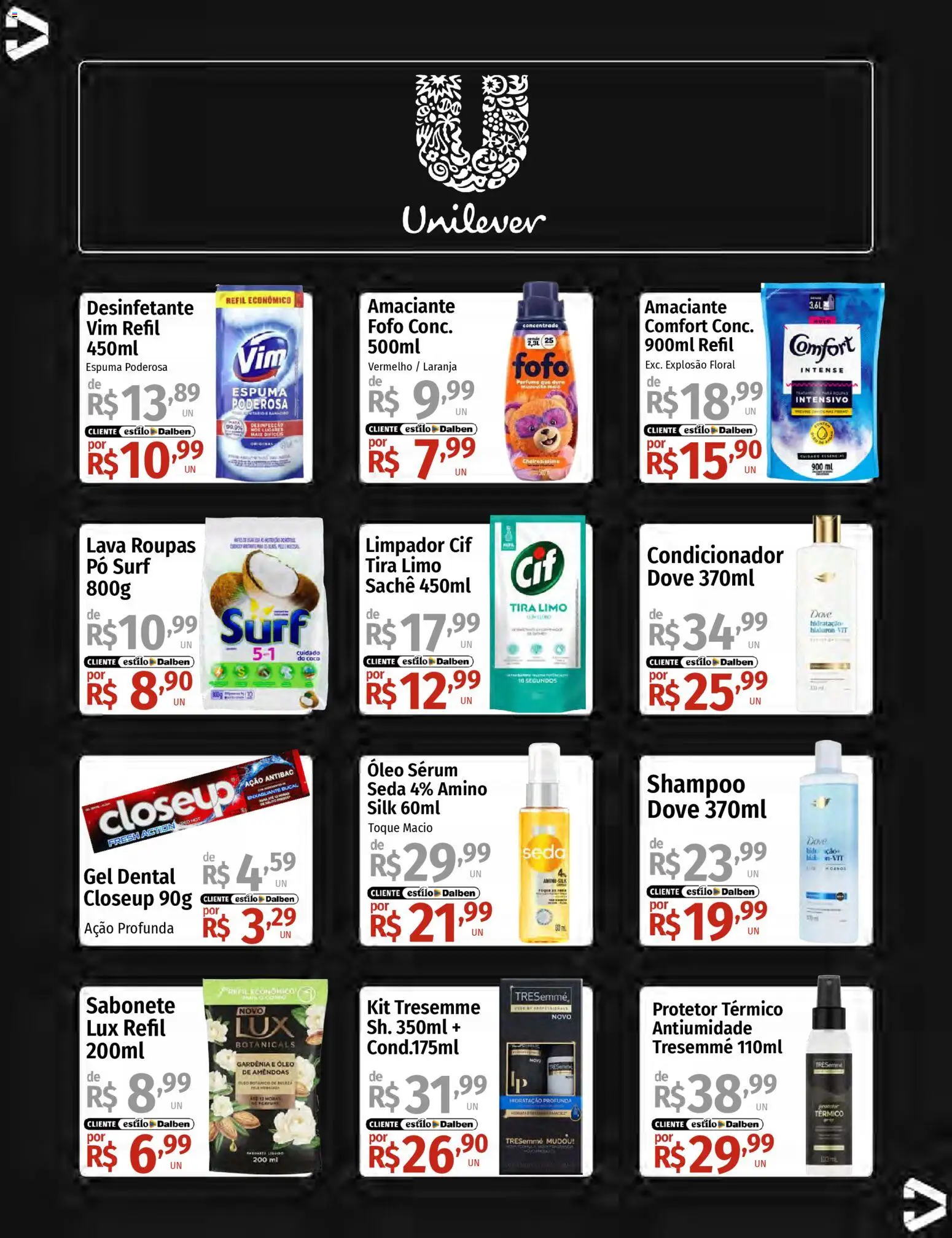 Supermercado Dalben Folheto - válido de 14.01.2026 | Página: 29 | Produtos: Pó, Óleo, Roupas, Dove