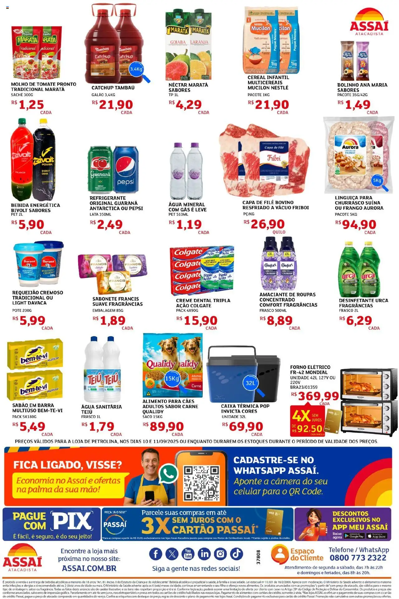 Assaí Atacadista Folheto - válido de 10.09.2025 | Página: 2 | Produtos: Goiaba, Base, Frango, Desinfetante