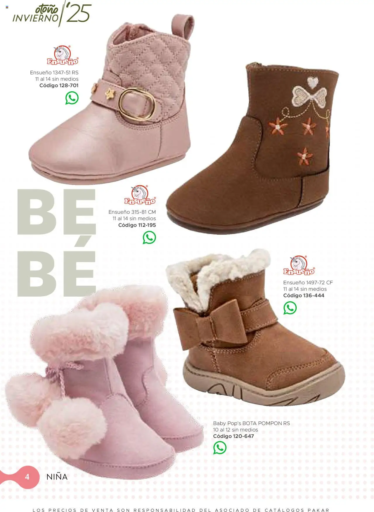 Nuevas ofertas de SC Pakar válidas en toda la República Mexicana desde el 24.07.2025. ¡Encuentra las mejores ofertas en SC Pakar - Catálogo Nina otoño / invierno! | Página: 4