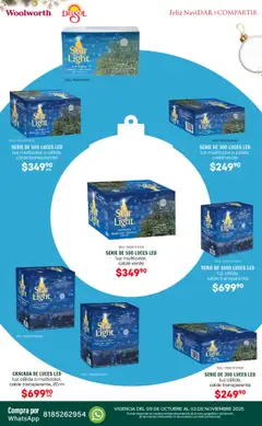 Vista previa de Del Sol y Woolworth - Catálogo Feliz NaviDar y Compartir , nuevo folleto de la tienda, válido en México a partir del 09.10.2025 | Página: 8 | Productos: Cable, Faja