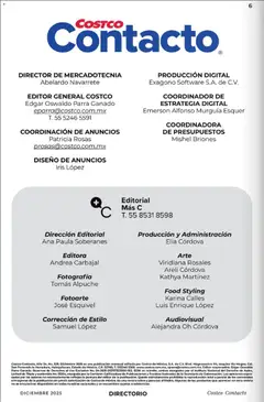 Vista previa de Costco Revista Diciembre, nuevo folleto de la tienda, válido en México a partir del 01.12.2025 | Página: 6 | Productos: Sobre