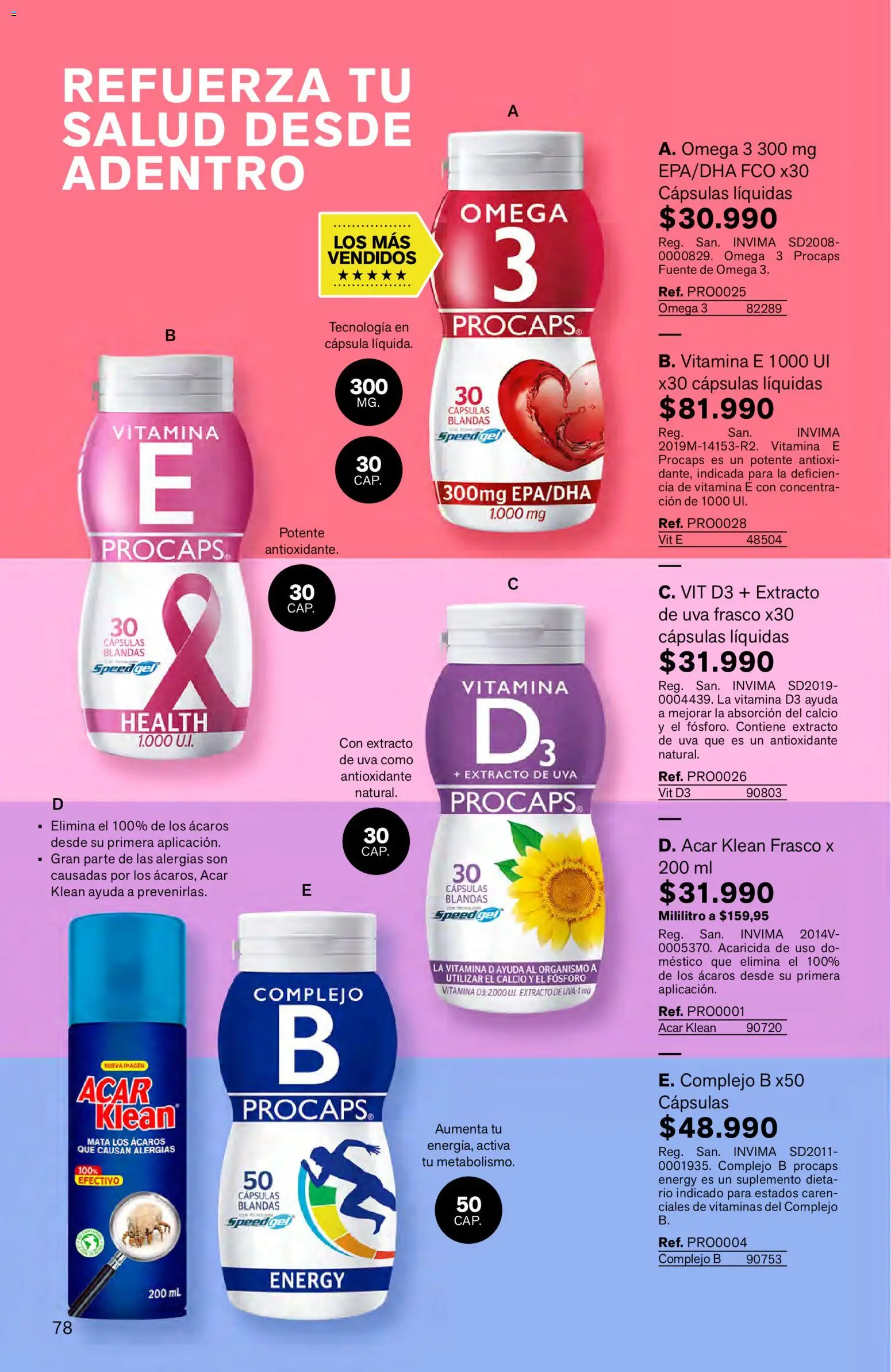 Leonisa revista - valida desde el 16.03.2026 | Página: 78 | Productos: Frasco, Uva, Vitaminas