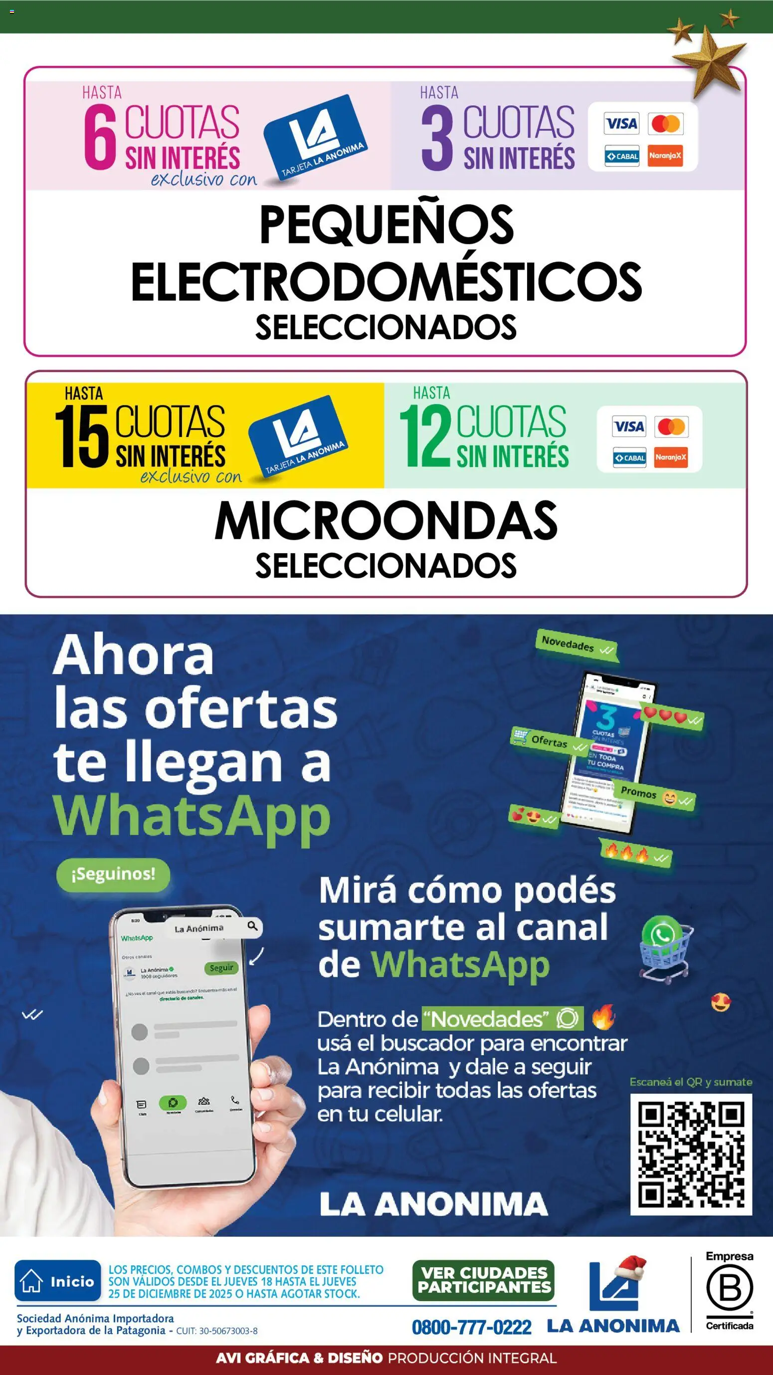 La Anonima Tecno Hogar Fiestas │ válido desde el 18.12.2025 | Página: 14 | Productos: Microondas, Té
