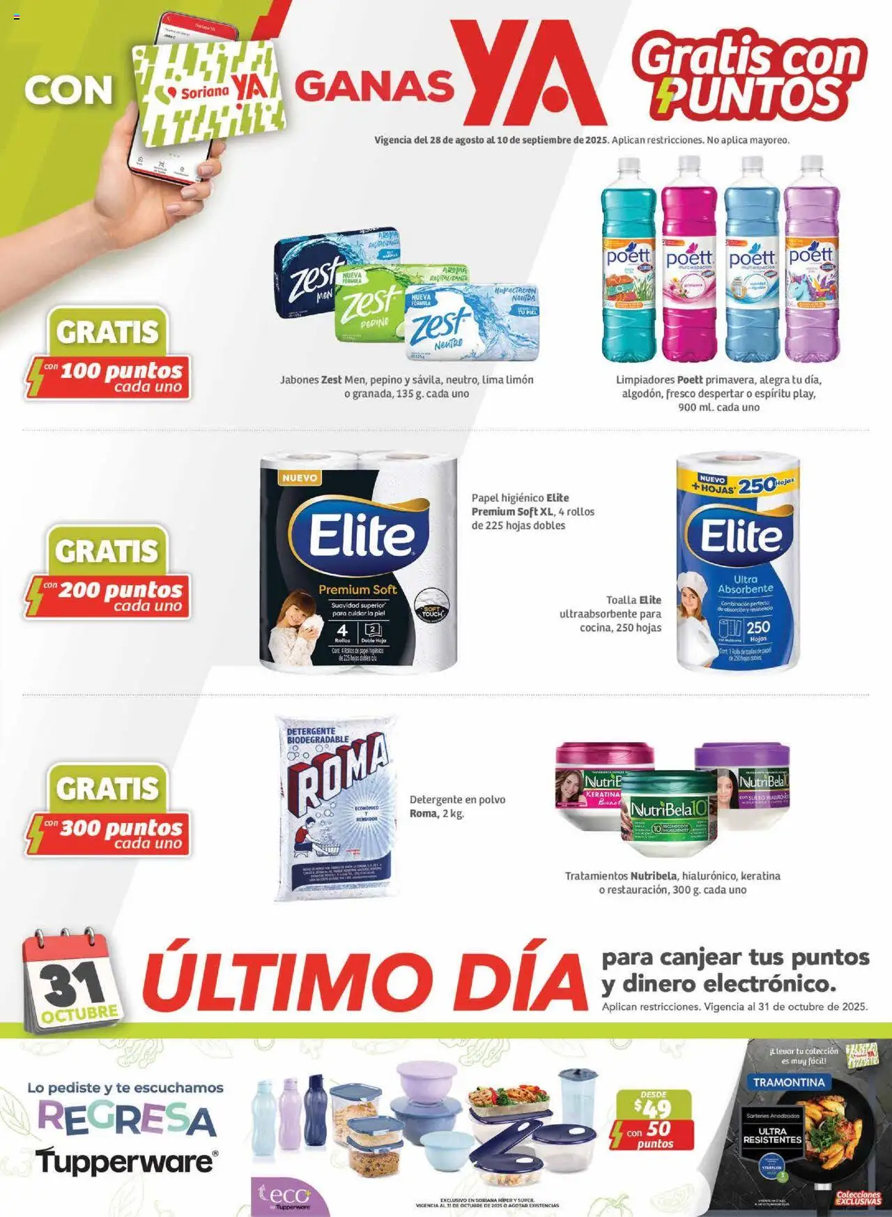 Nuevas ofertas de Soriana válidas en toda la República Mexicana desde el 28.08.2025. ¡Encuentra las mejores ofertas en Soriana - Preciazazaso Híper: Valle de México! | Página: 40 | Productos: Detergente, Limón, Papel higiénico, Polvo