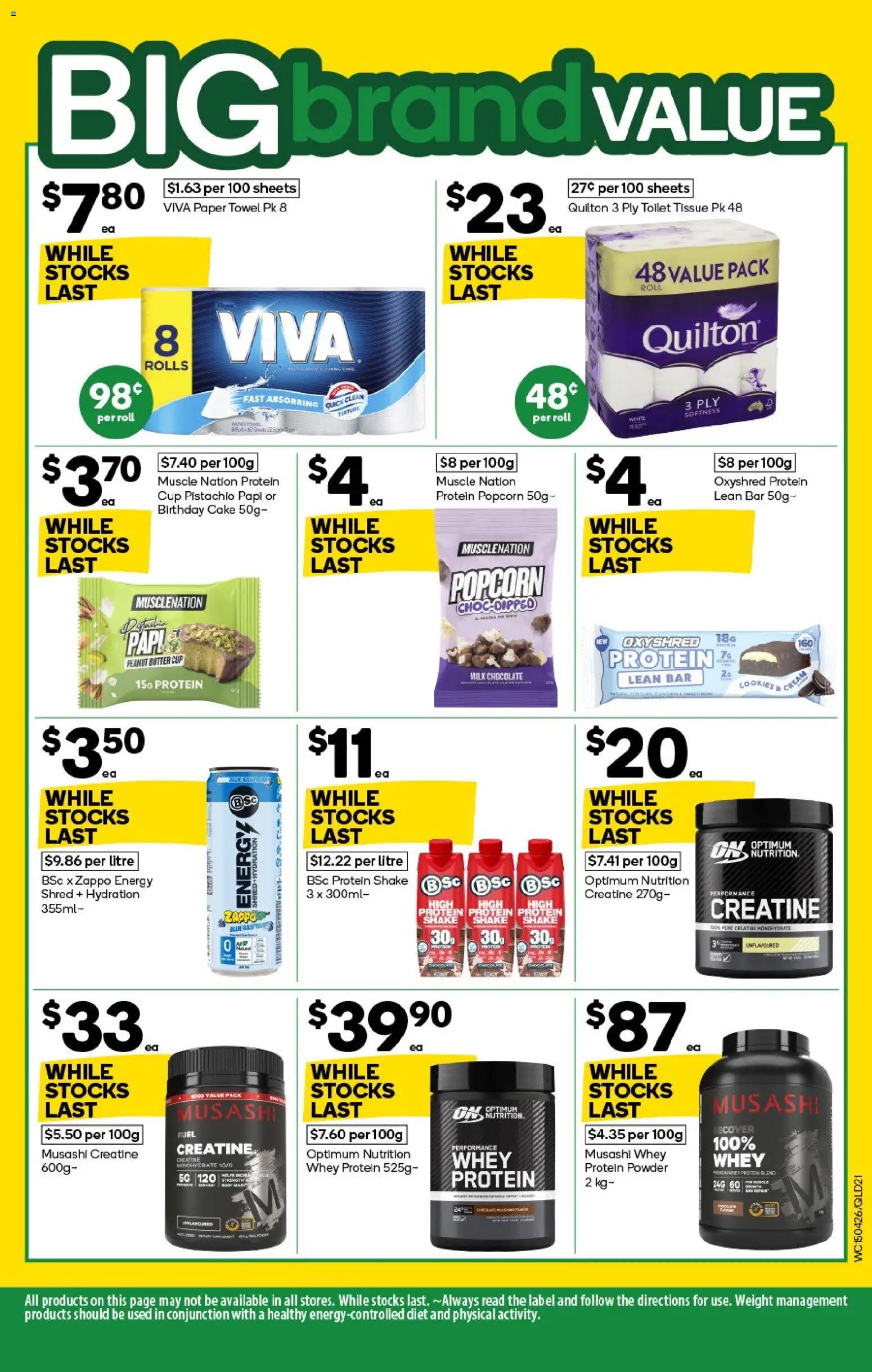 Woolworths catalogue - valid from 15.04.2026 | Page: 21 | Products: Toilet, Cream, Popcorn, Weight