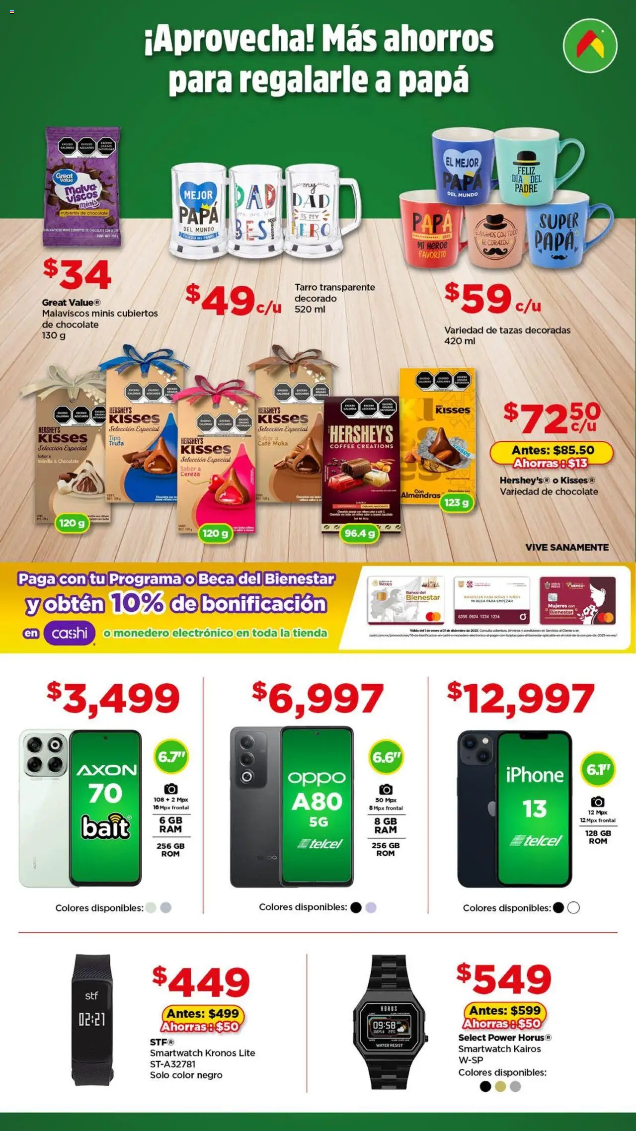 Nuevas ofertas de Bodega Aurrerá válidas en toda la República Mexicana desde el 05.06.2025. ¡Encuentra las mejores ofertas en Bodega Aurrerá folleto Celebrar al más Padre! | Página: 4 | Productos: Almendras, Papa, Monedero, Chocolate