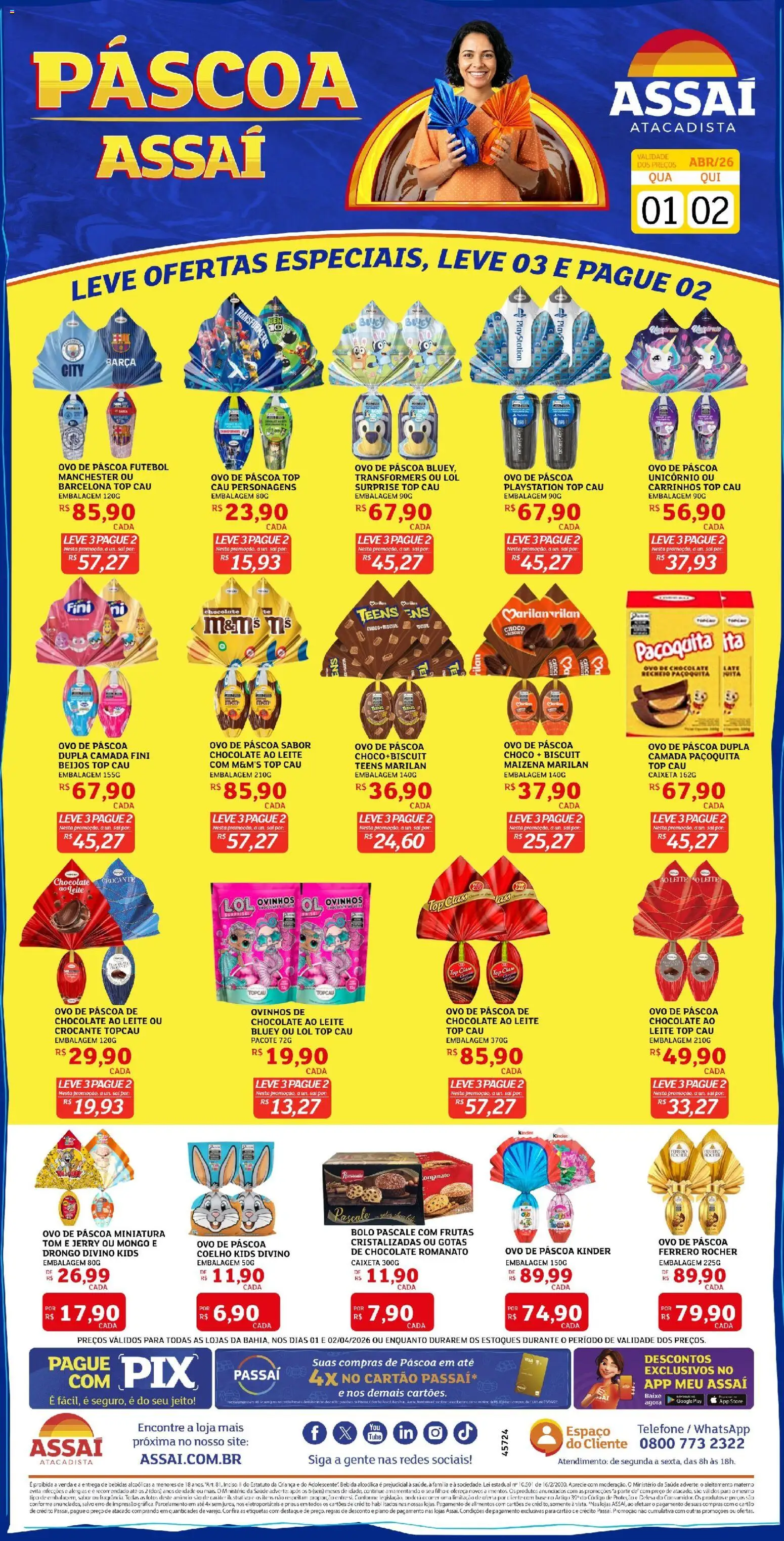 Assaí Atacadista Folheto - válido de 01.04.2026 | Página: 1