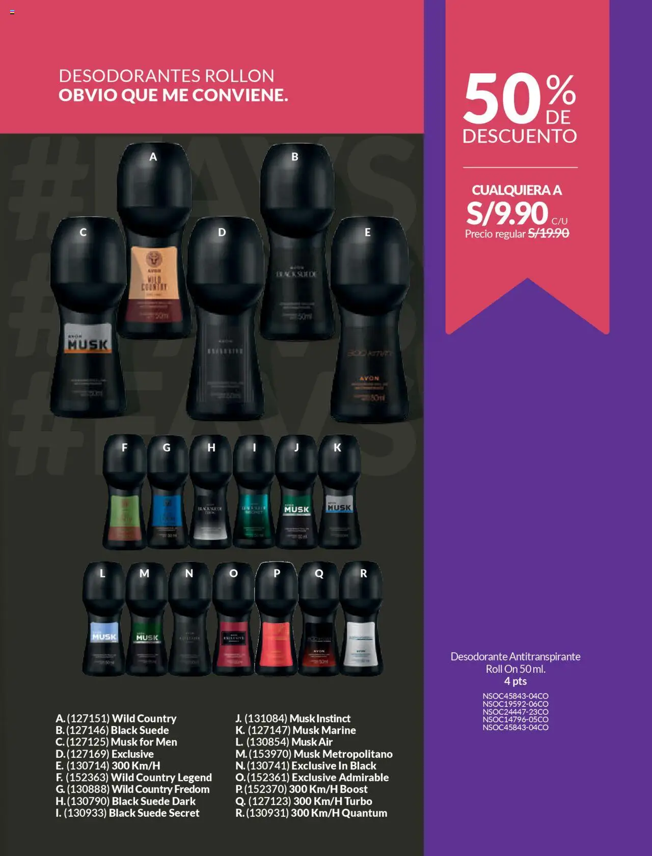 Catálogo Avon válido desde 11.08.2025 | Página: 173 | Productos: Desodorante, Antitranspirante