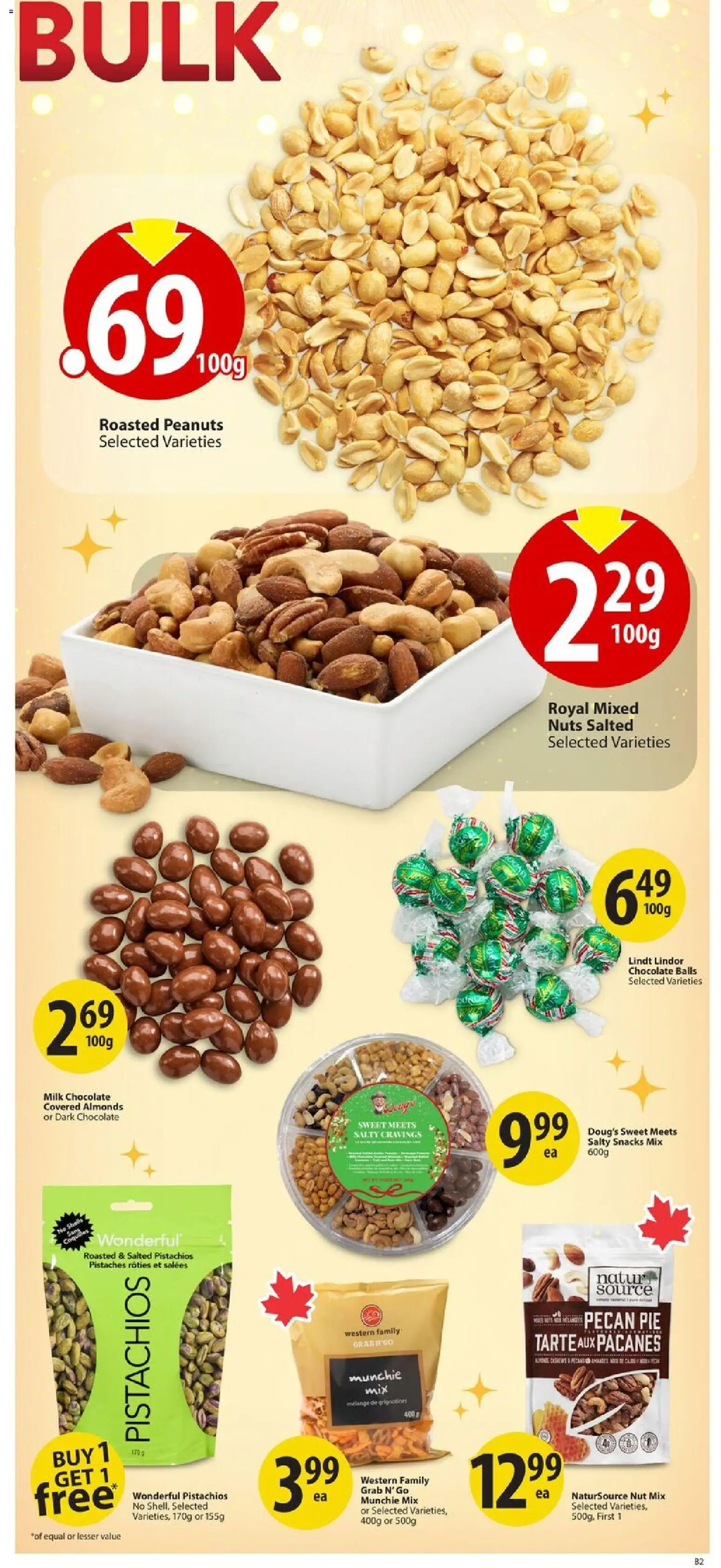 Save on foods flyer valid from 13.11.2025 | Page: 22 | Products: Nuts, Milk, Chocolate