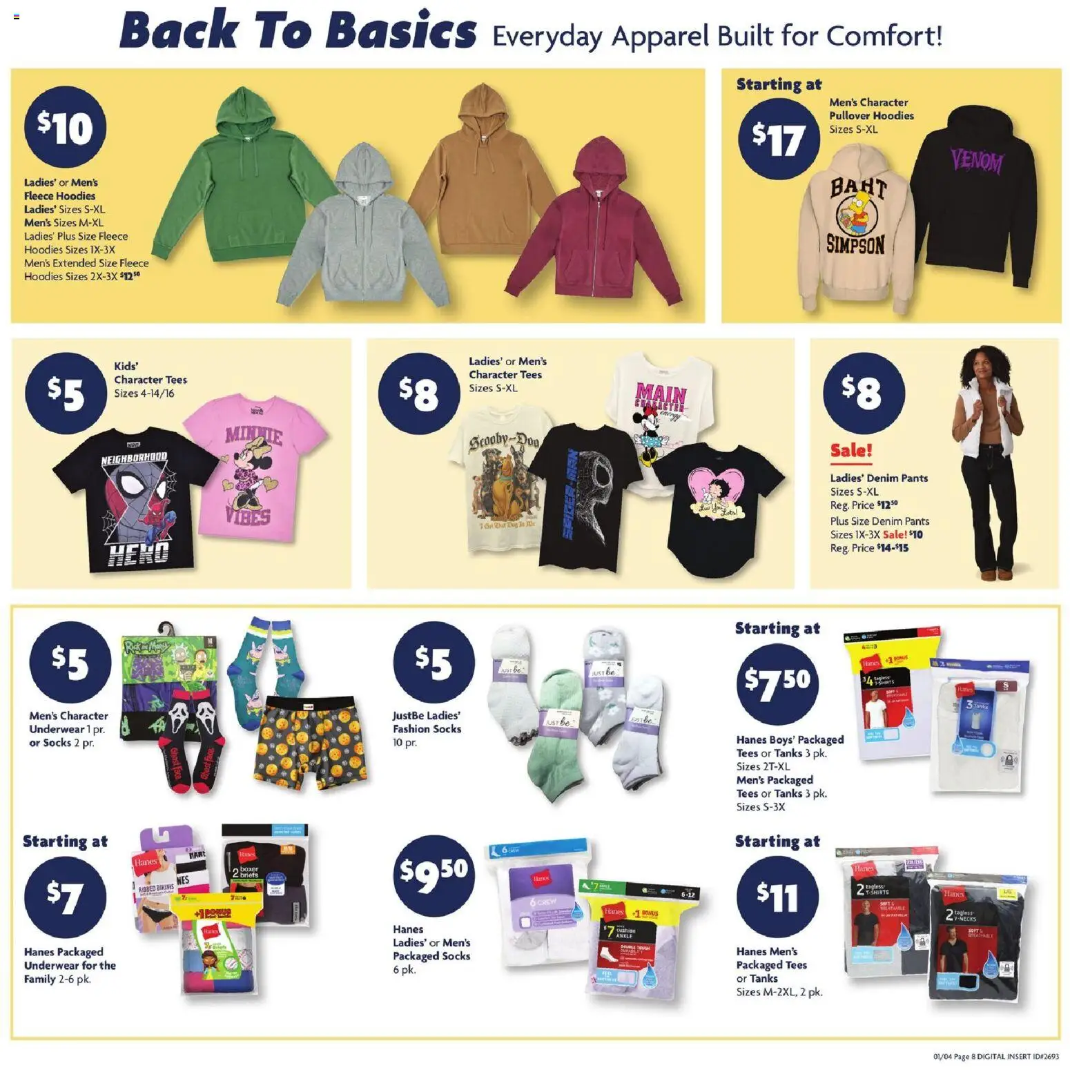 Family Dollar Grand Opening - valid from 04.01.2026 | Page: 5 | Products: Pants, Underwear, Socks, Briefs