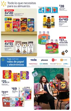 Nuevas ofertas de Walmart válidas en toda la República Mexicana desde el 20.08.2025. ¡Encuentra las mejores ofertas en Walmart - Folleto Regreso a Clases! | Página: 22 | Productos: Gelatina, Leche, Despensa, Servilletas