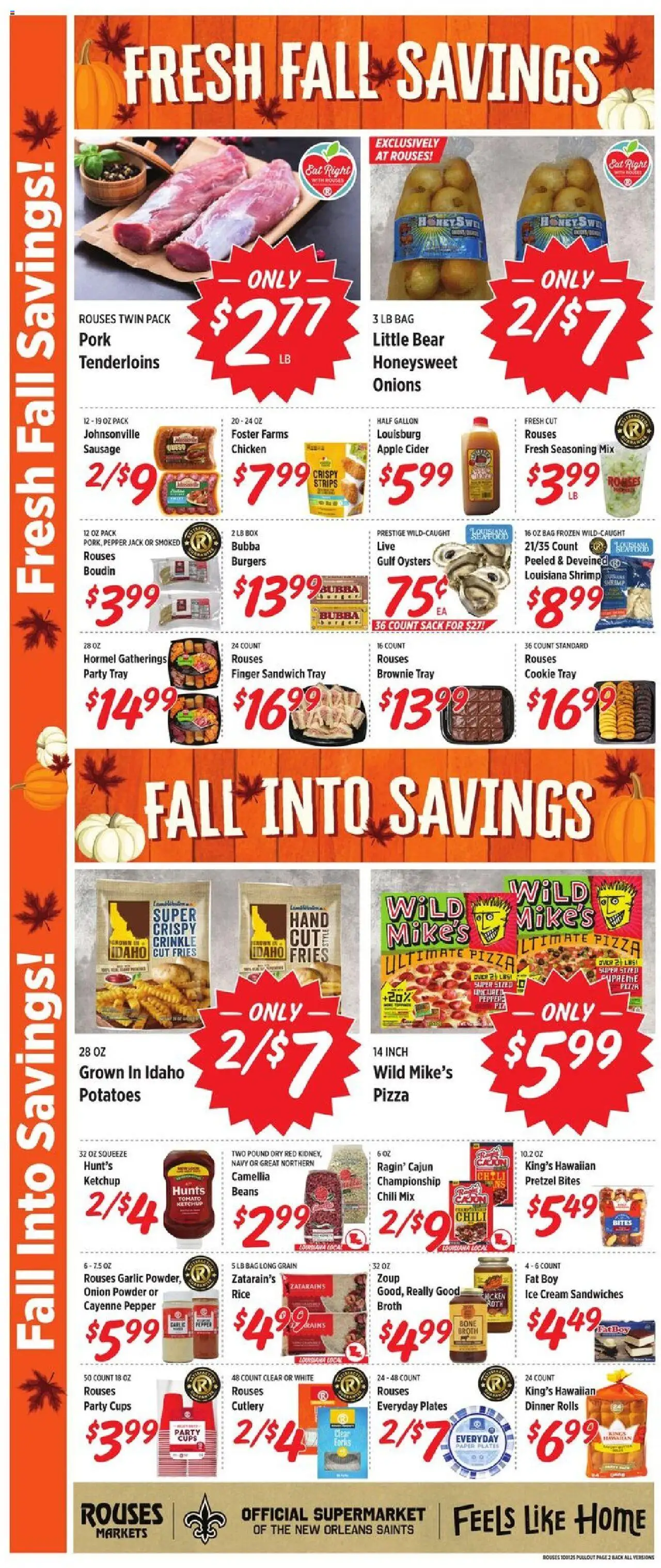 Rouses Weekly Ad - valid from 01.10.2025 | Page: 5 | Products: Box, Pork, Pepper, Garlic