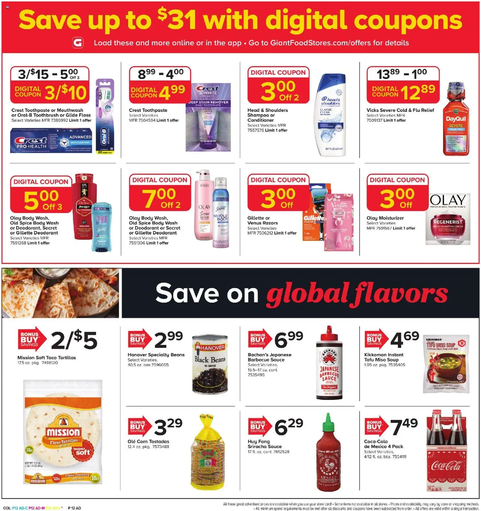 Giant Weekly Ad - valid from 30.01.2026 | Page: 10 | Products: Fusion, Deodorant, Mouthwash, Cream
