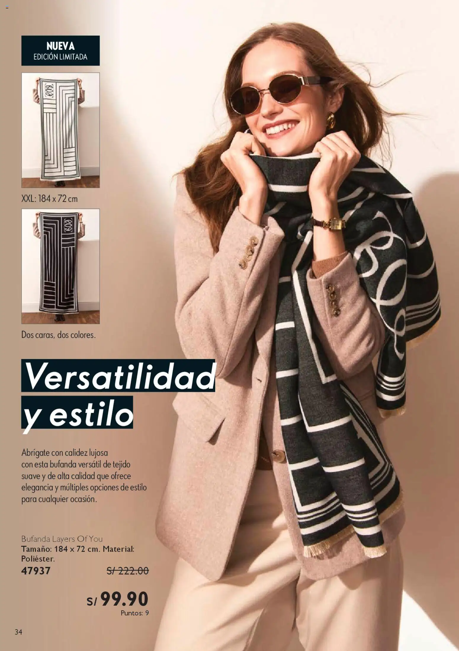 Catálogo Oriflame válido desde 25.10.2025 | Página: 34 | Productos: Bufanda
