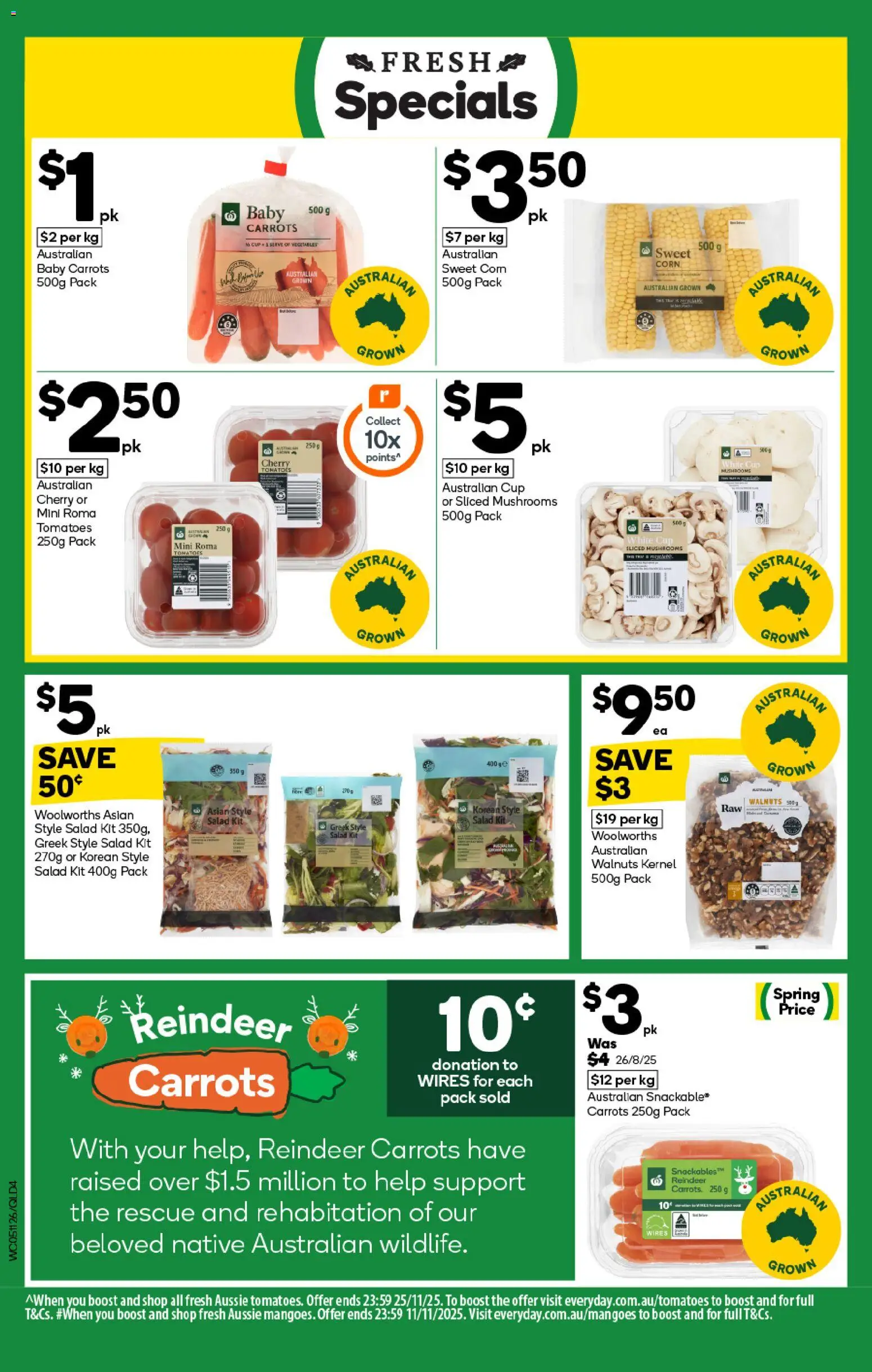 Woolworths catalogue - valid from 05.11.2025 | Page: 4 | Products: Native, Tomatoes, Carrots, Vegetables