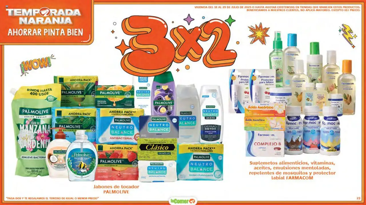 Nuevas ofertas de La Comer válidas en toda la República Mexicana desde el 18.07.2025. ¡Encuentra las mejores ofertas en La Comer - Folleto! | Página: 23 | Productos: Manzana, Emulsión, Chocolate, Té