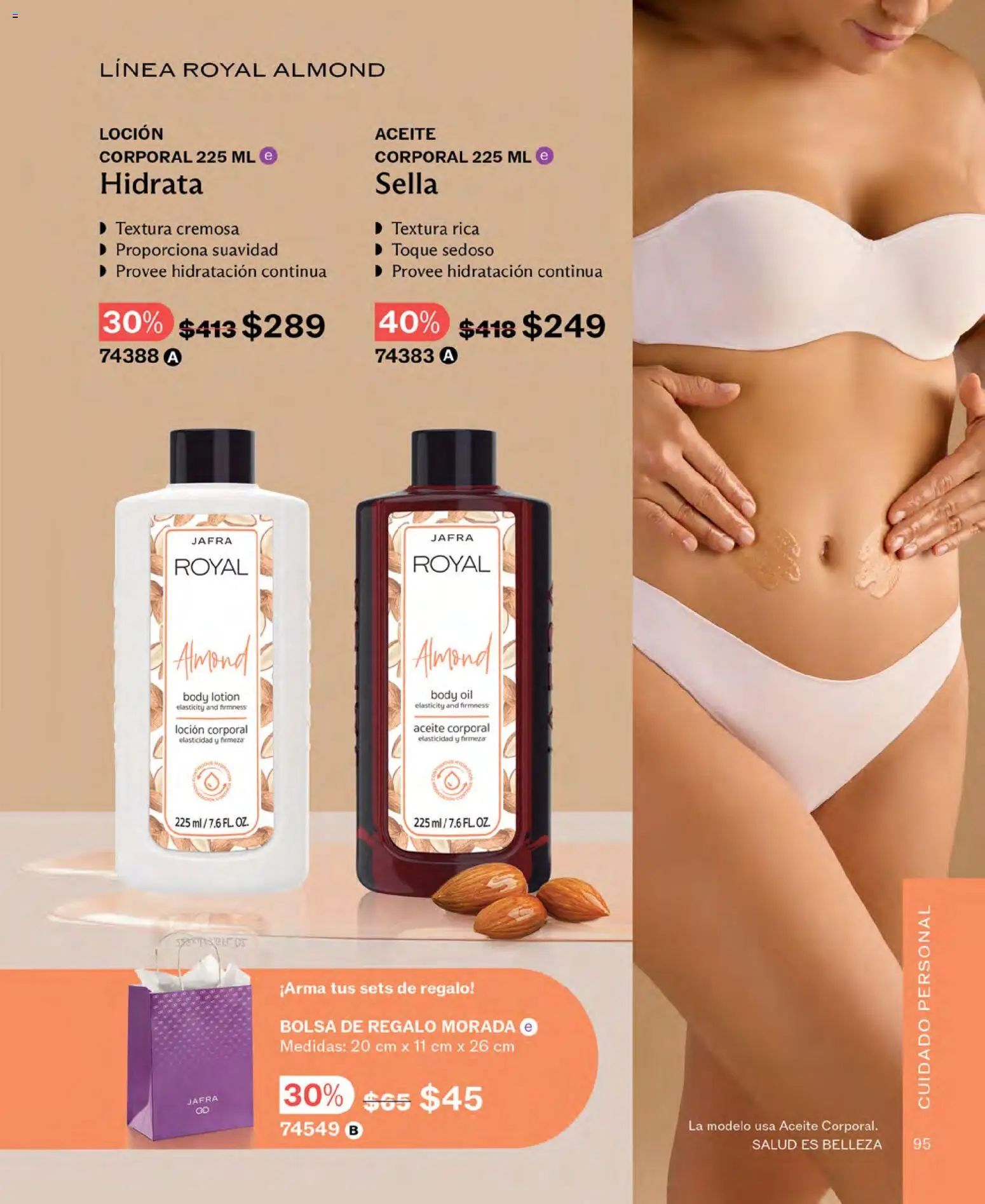 Nuevas ofertas de JAFRA válidas en toda la República Mexicana desde el 01.11.2025. ¡Encuentra las mejores ofertas en JAFRA catálogo! | Página: 95 | Productos: Bolsa, Aceite, Loción, Body