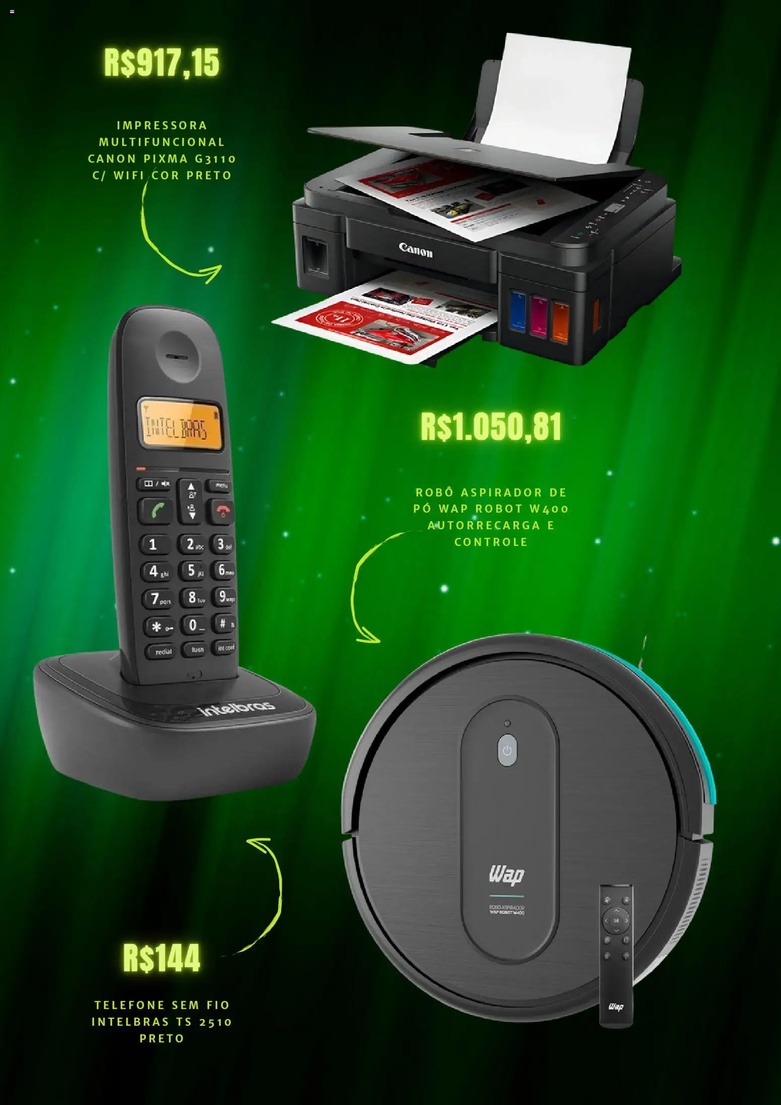 Mercado Livre Folheto - válido de 21.01.2026 | Página: 5 | Produtos: Aspirador de pó, Pó, Robo aspirador, Impressora