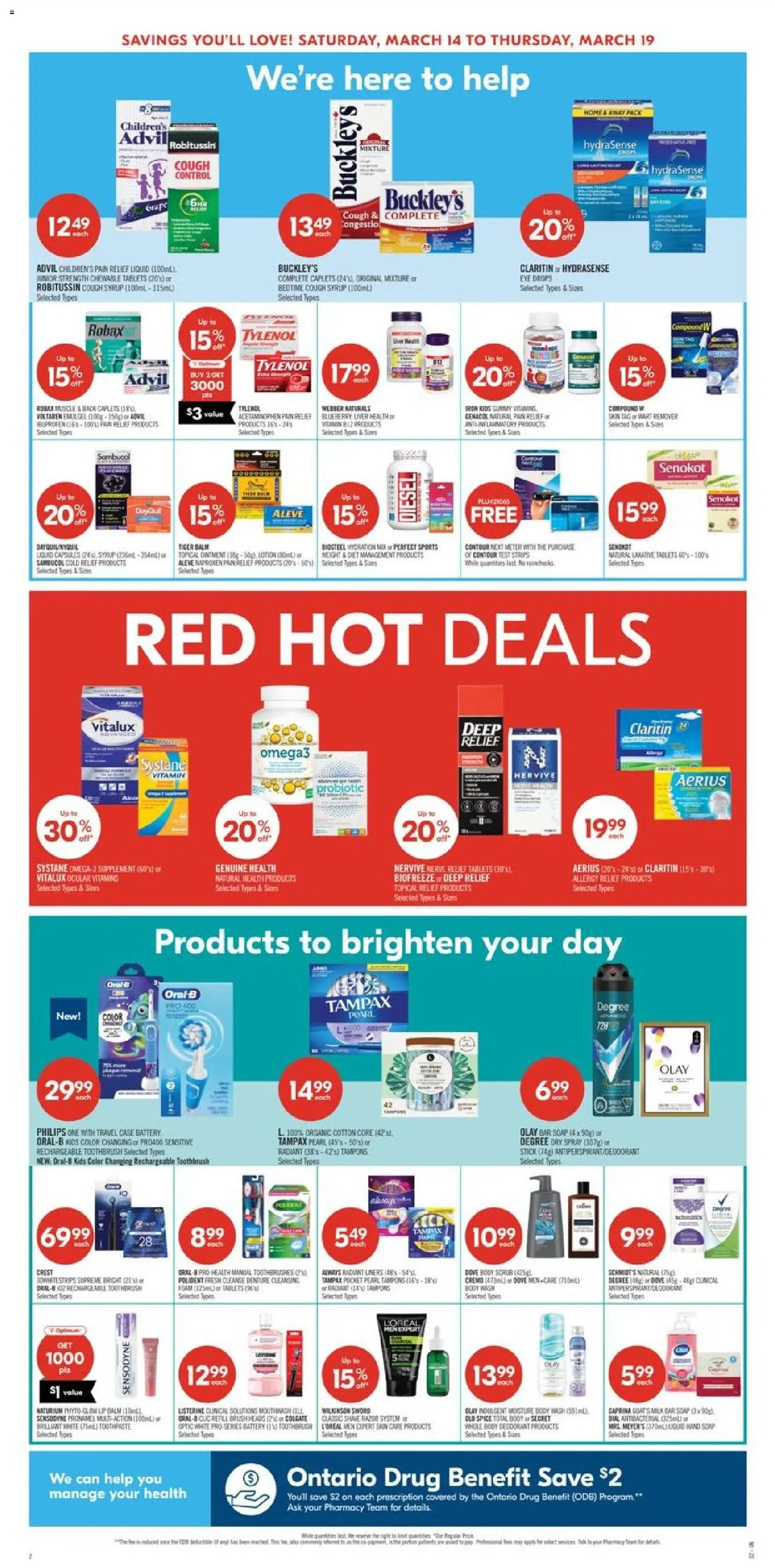 Shoppers flyer valid from 13.03.2026 | Page: 4 | Products: Case, Toothpaste, Battery, Milk