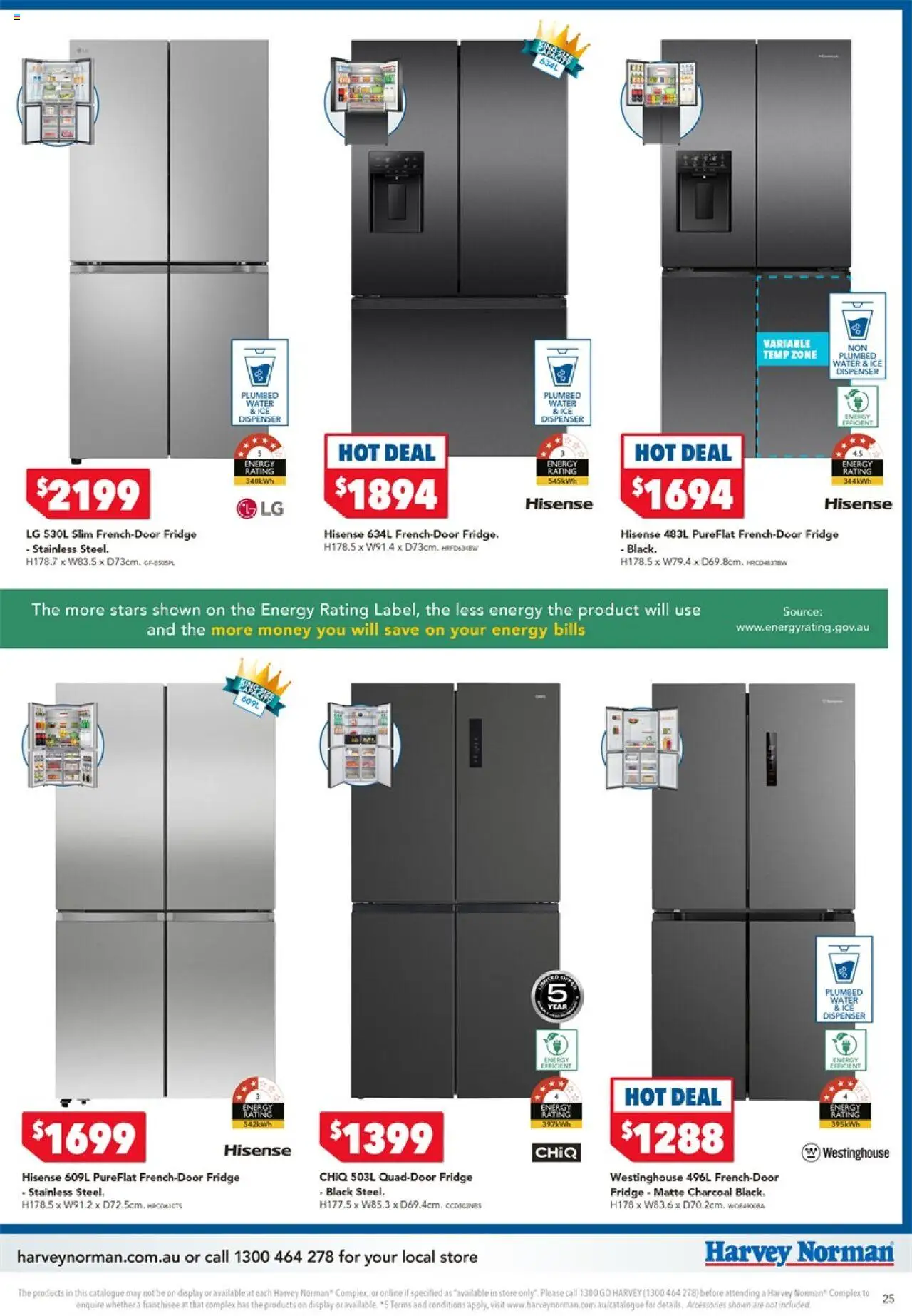 Harvey Norman catalogue - valid from 25.09.2025 | Page: 25 | Products: Water, Accessories, Fridge