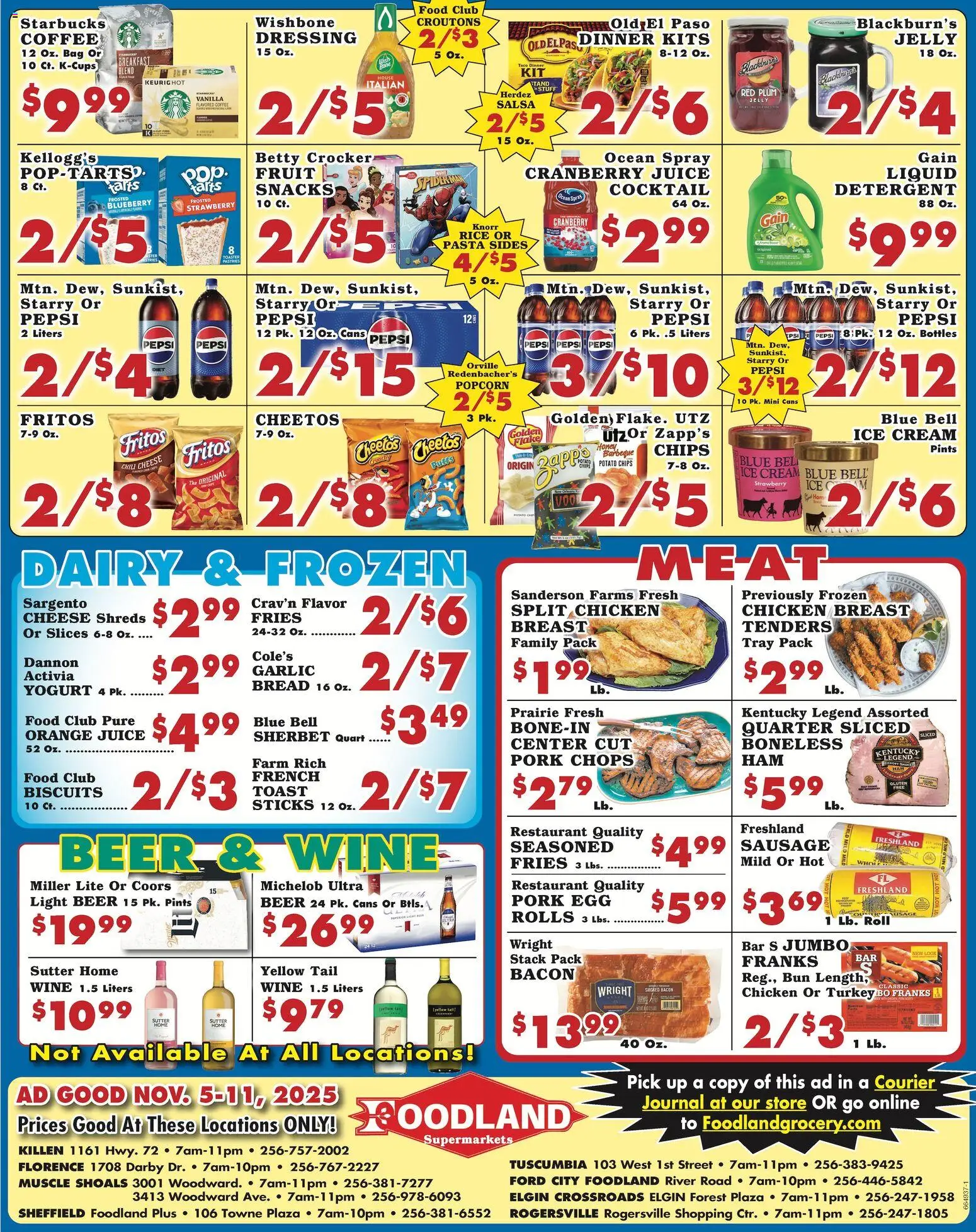 Foodland Weekly Ad - Supermarkets - valid from 05.11.2025 | Page: 2 | Products: Toaster, Bread, Juice, Cream