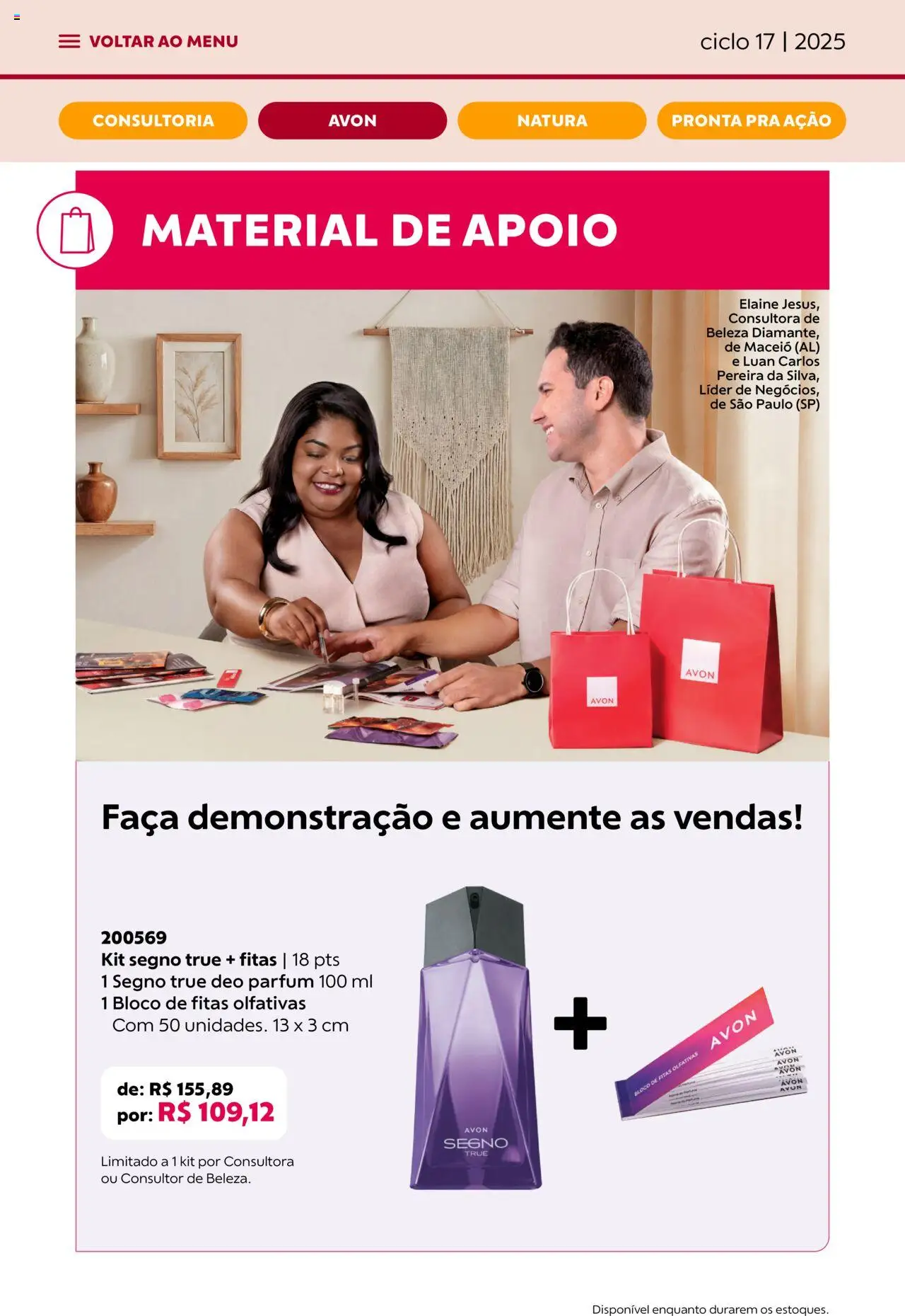 Avon Folheto - válido de 07.10.2025 | Página: 33 | Produtos: Faca