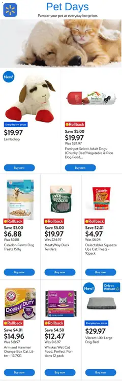 Preview of Walmart - Pet Days from shop Walmart valid from 07.08.2025