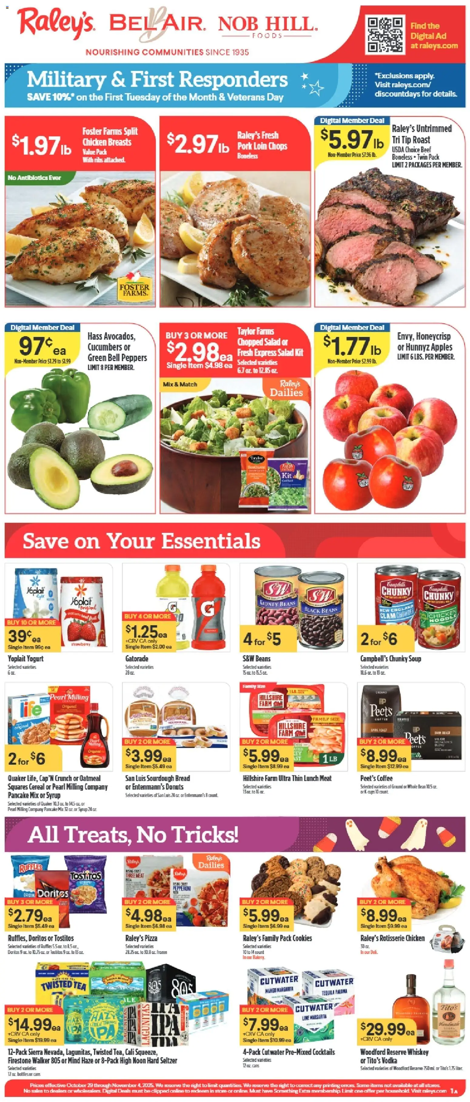 Raley's Weekly Ad - valid from 29.10.2025 | Page: 1