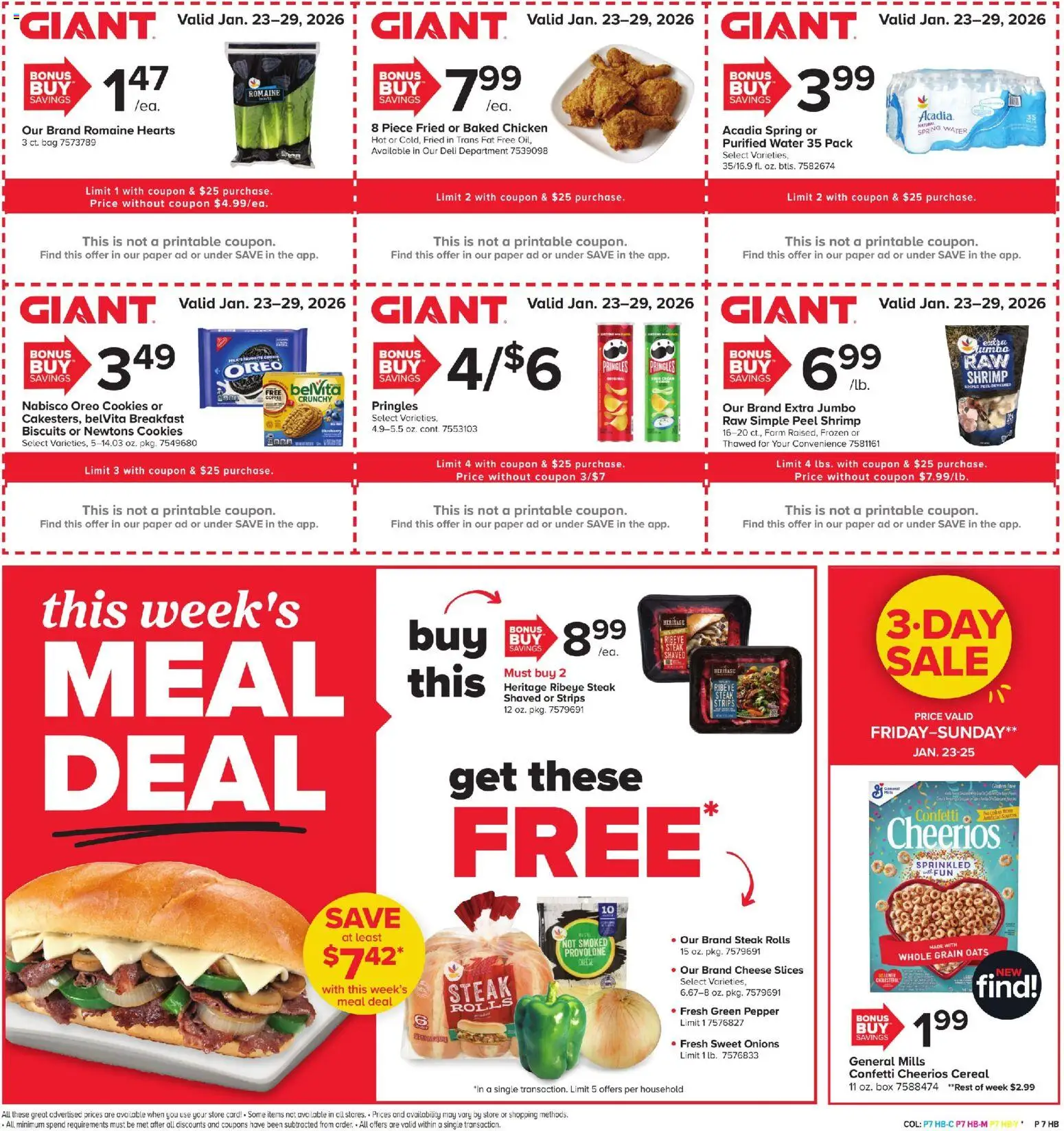 Giant Weekly Ad - valid from 23.01.2026 | Page: 5 | Products: Box, Cookies, Water, Bag