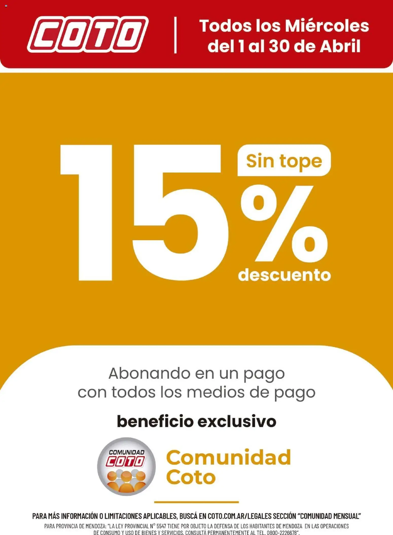 Coto - Comunidad Abril │ válido desde el 01.04.2026 | Página: 1