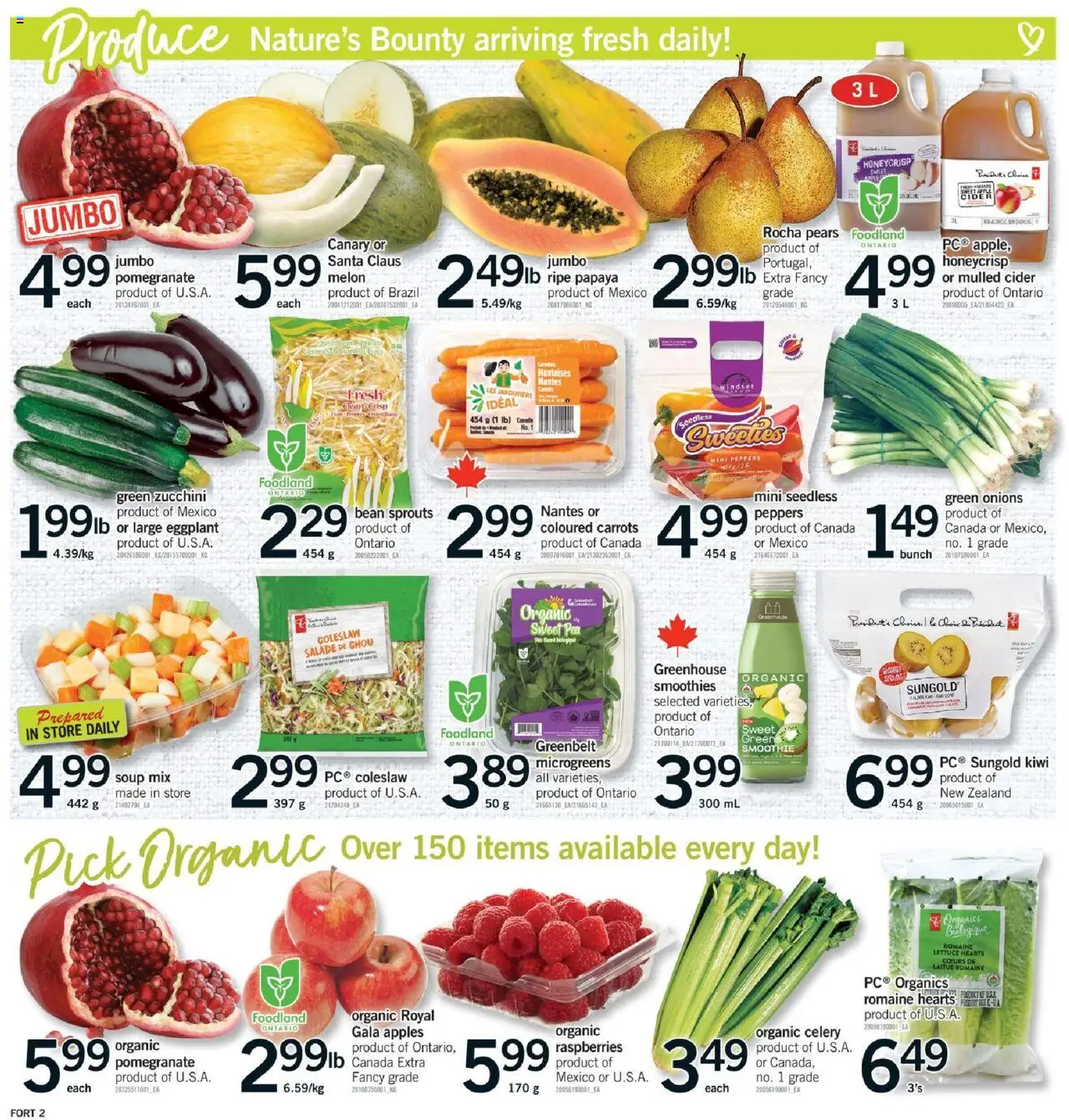 Fortinos flyer valid from 16.10.2025 | Page: 3 | Products: Kiwi, Apples