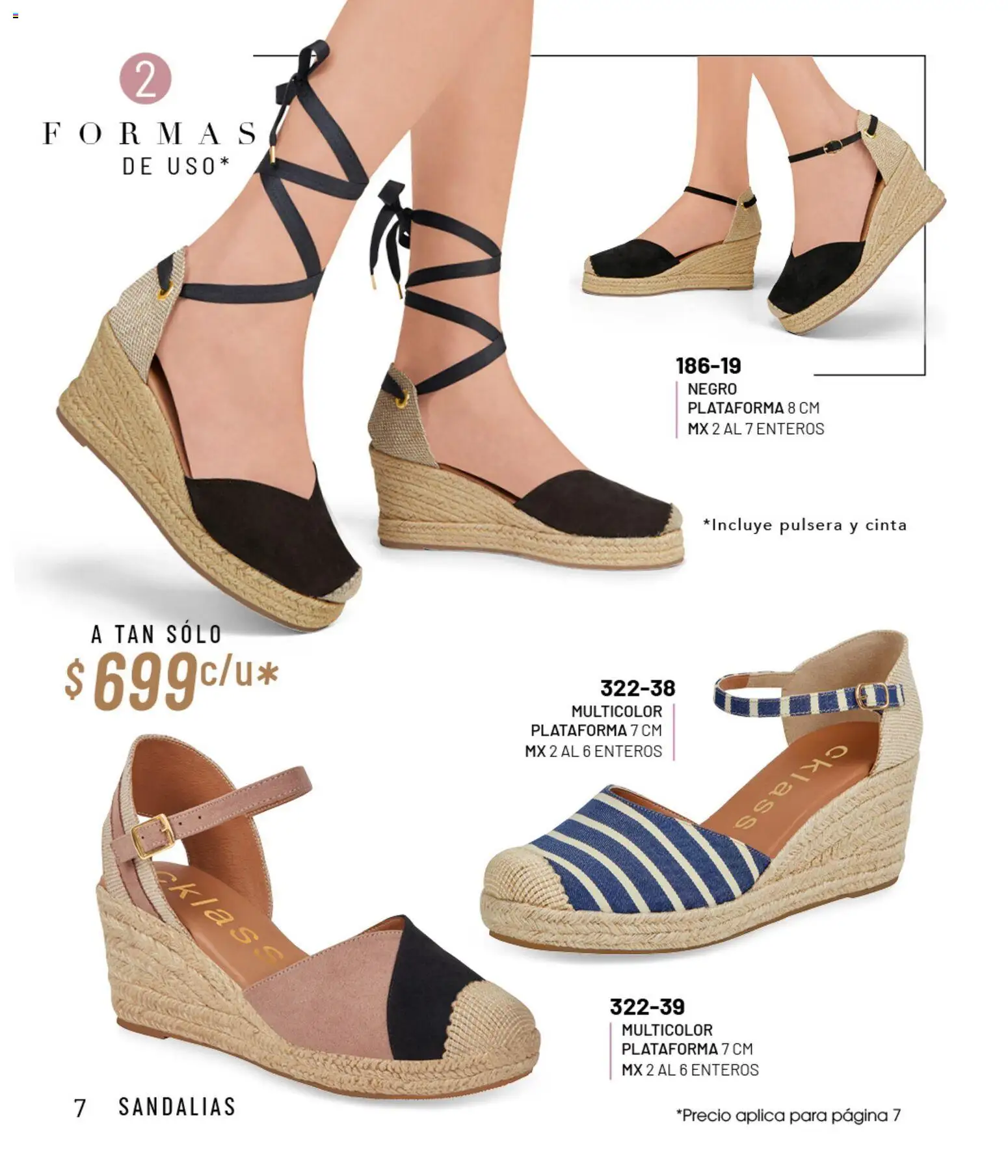Nuevas ofertas de Cklass válidas en toda la República Mexicana desde el 02.01.2026. ¡Encuentra las mejores ofertas en Cklass catálogo Sandalias! | Página: 8 | Productos: Cinta, Pulsera, Sandalias