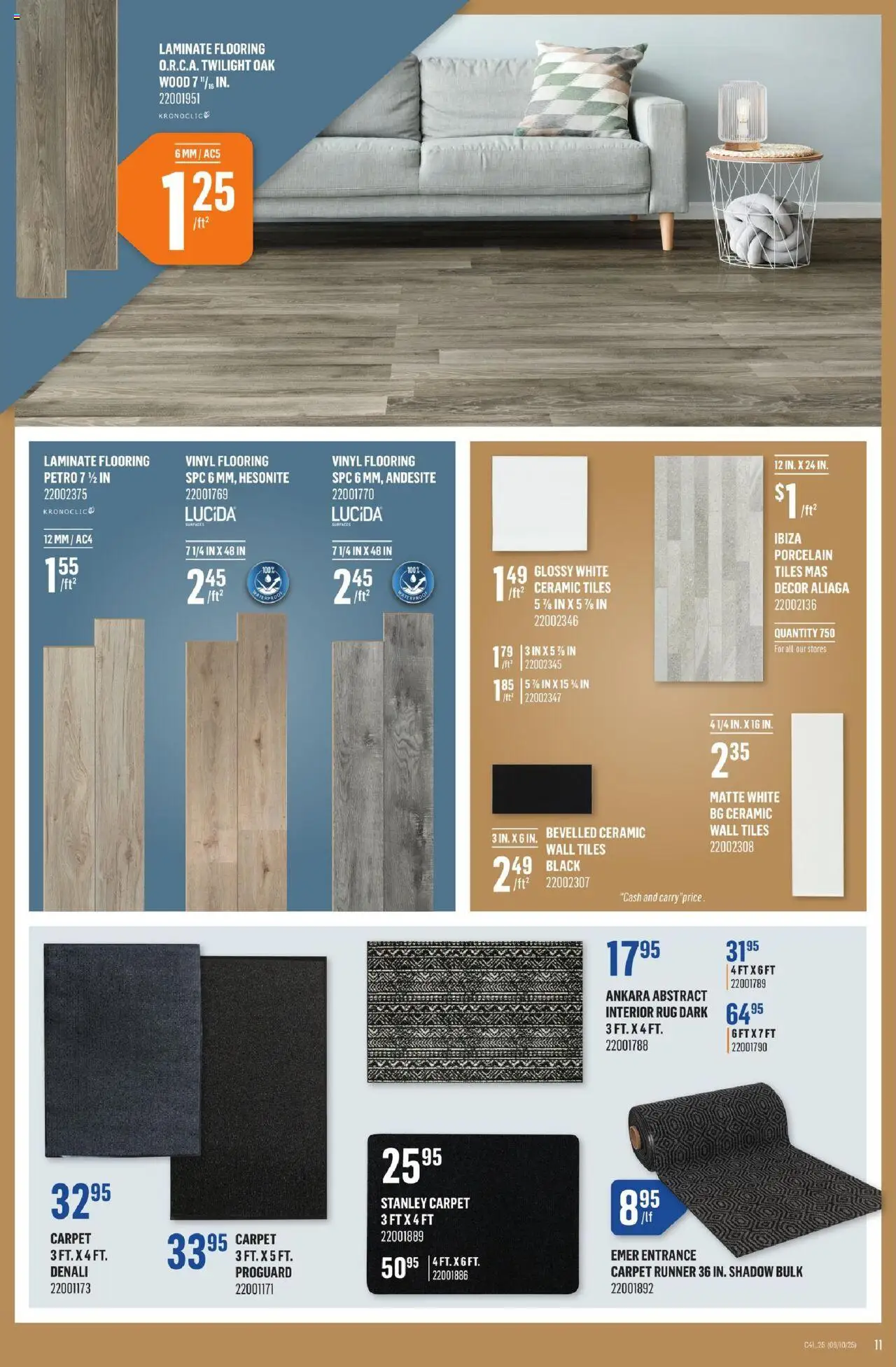 Canac flyer valid from 09.10.2025 | Page: 11 | Products: Carpet