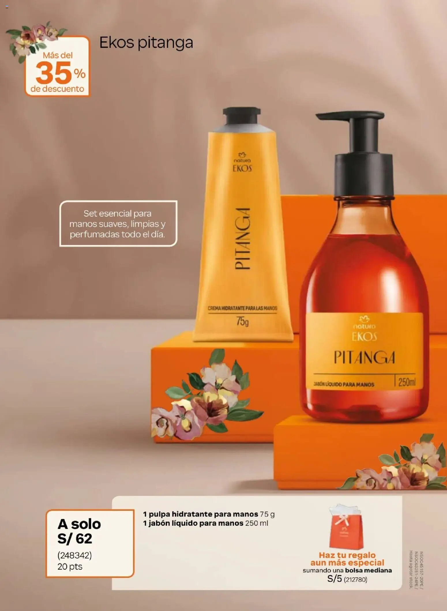 Catálogo Natura válido desde 31.03.2026 | Página: 16 | Productos: Jabón, Crema, Bolsa