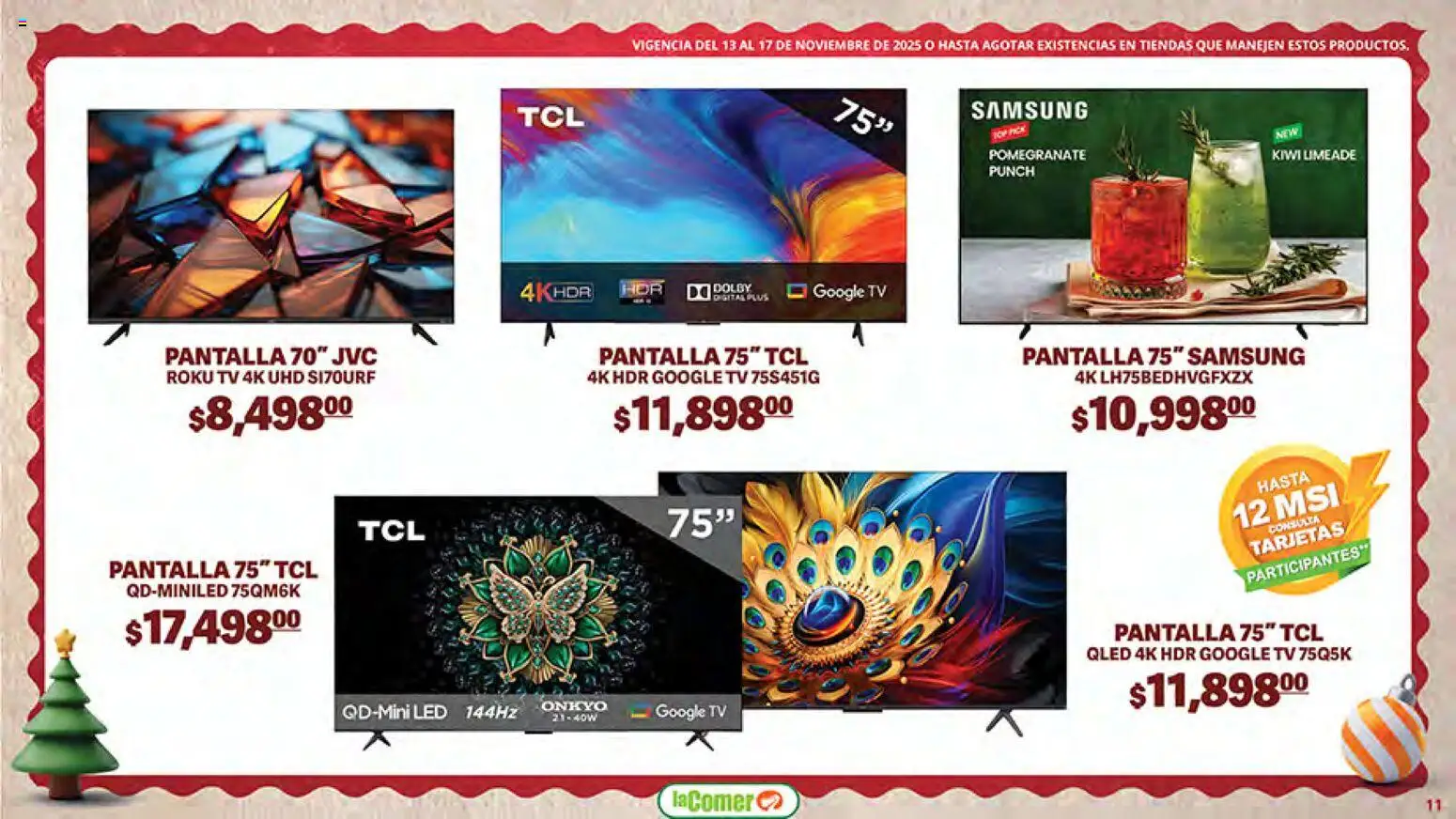 Nuevas ofertas de La Comer válidas en toda la República Mexicana desde el 13.11.2025. ¡Encuentra las mejores ofertas en La Comer Buen Fin ! | Página: 11 | Productos: Kiwi