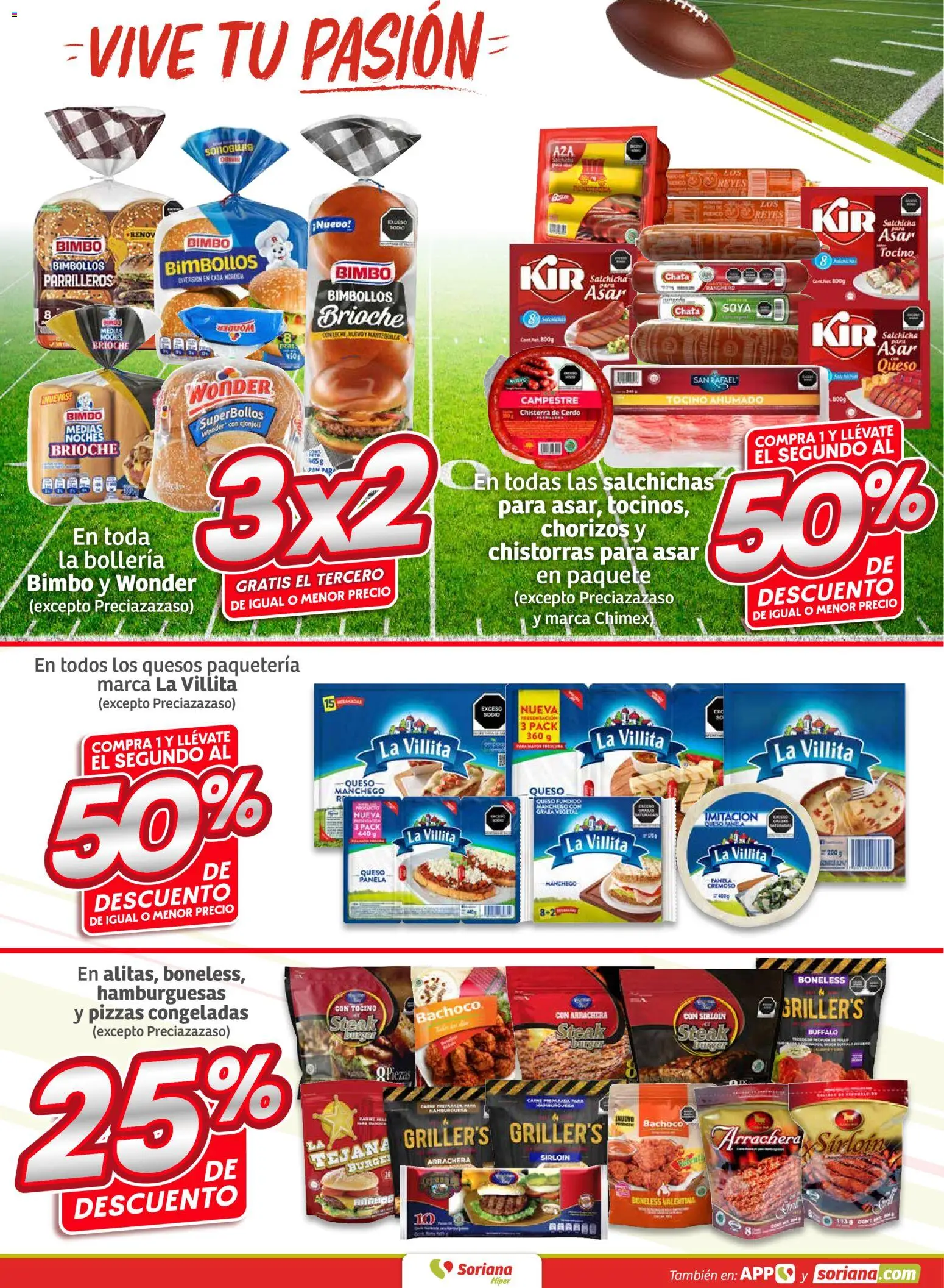 Nuevas ofertas de Soriana válidas en toda la República Mexicana desde el 05.02.2026. ¡Encuentra las mejores ofertas en Soriana - Fin de Semana Híper: Ags, Nay, Jal, Qro, Col, Mich, Gto, Hgo, Tlax, Mor, Pue, Gro, Oax, Edo. de Mex, Valle de México, Za! | Página: 6