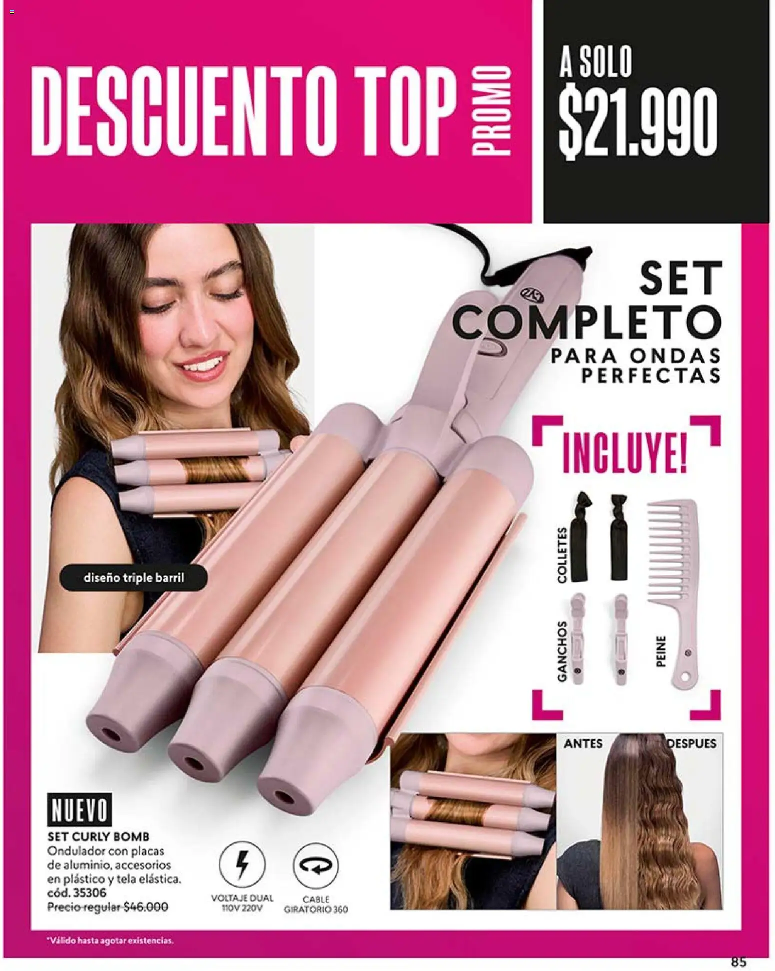 Catálogo CyZone Campaña 8 │ válido desde el 29.04.2026 | Página: 85 | Productos: Cable, Top, Peine