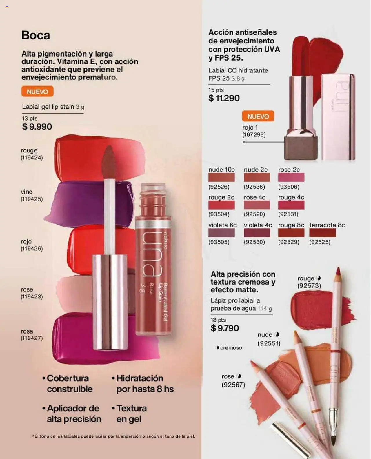 Natura catálogo │ válido desde el 08.07.2025 | Página: 60 | Productos: Agua, Uva, Vino, Labial