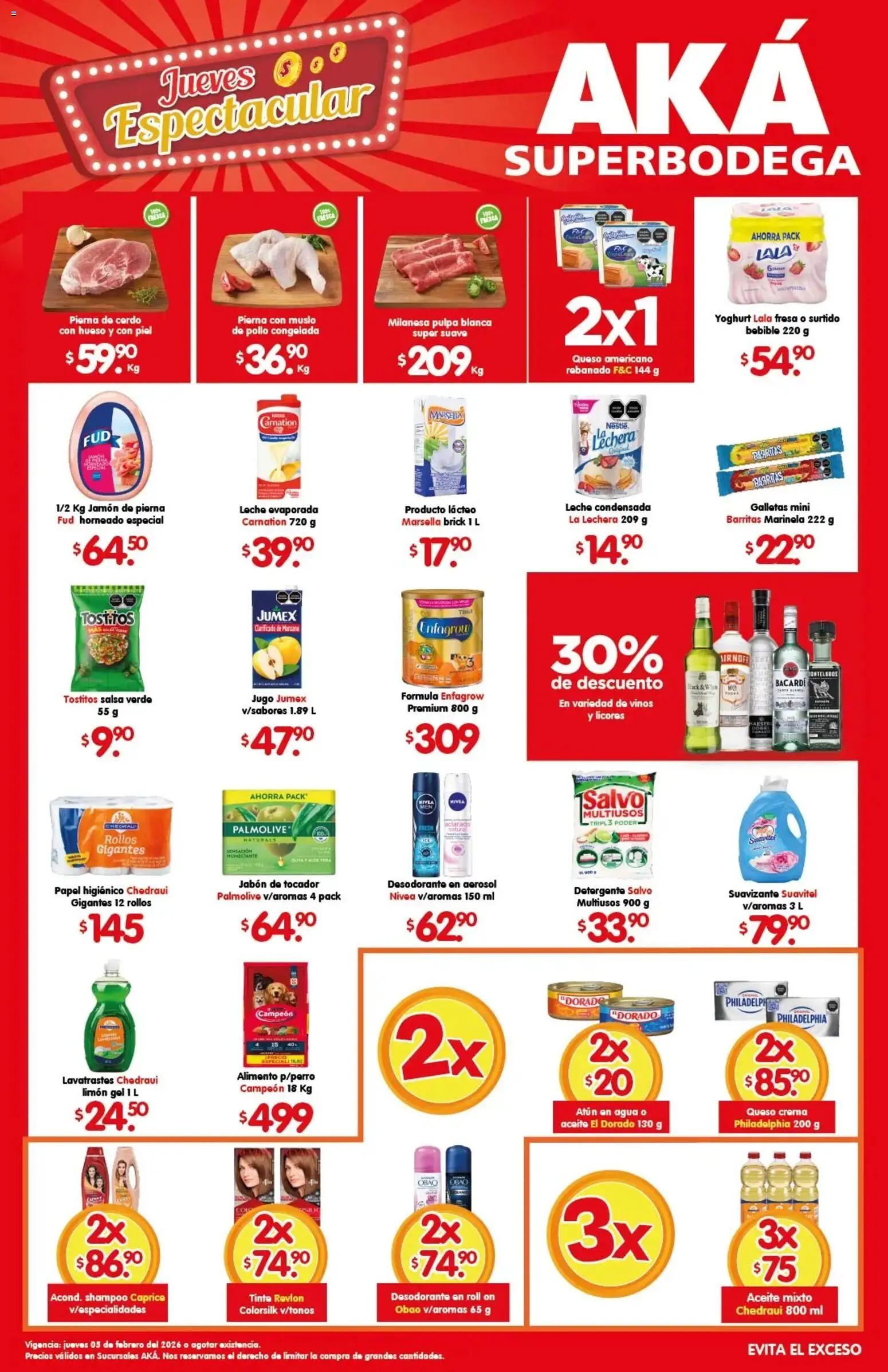 Nuevas ofertas de Arteli válidas en toda la República Mexicana desde el 05.02.2026. ¡Encuentra las mejores ofertas en Arteli folleto Aká Super Bodega ! | Página: 1