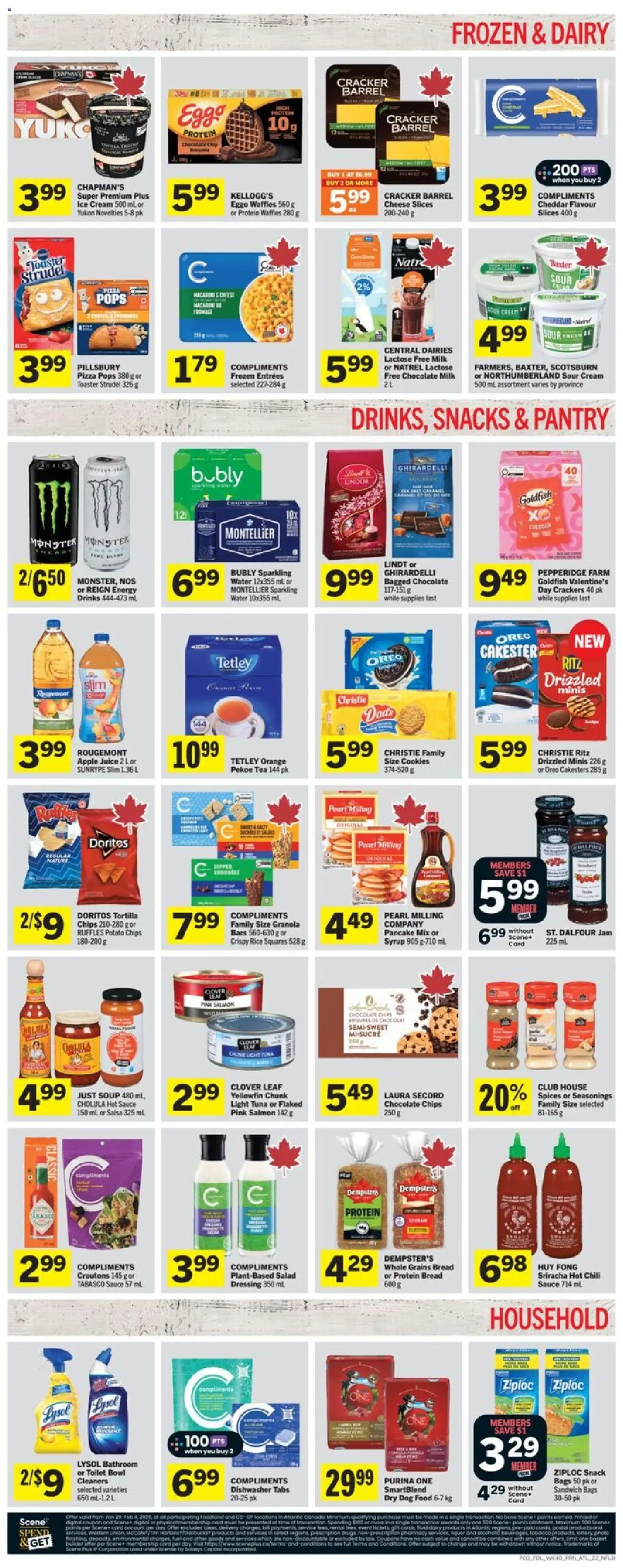 Foodland flyer valid from 29.01.2026 | Page: 4 | Products: Ice cream, Salad, Cheese, Chocolate