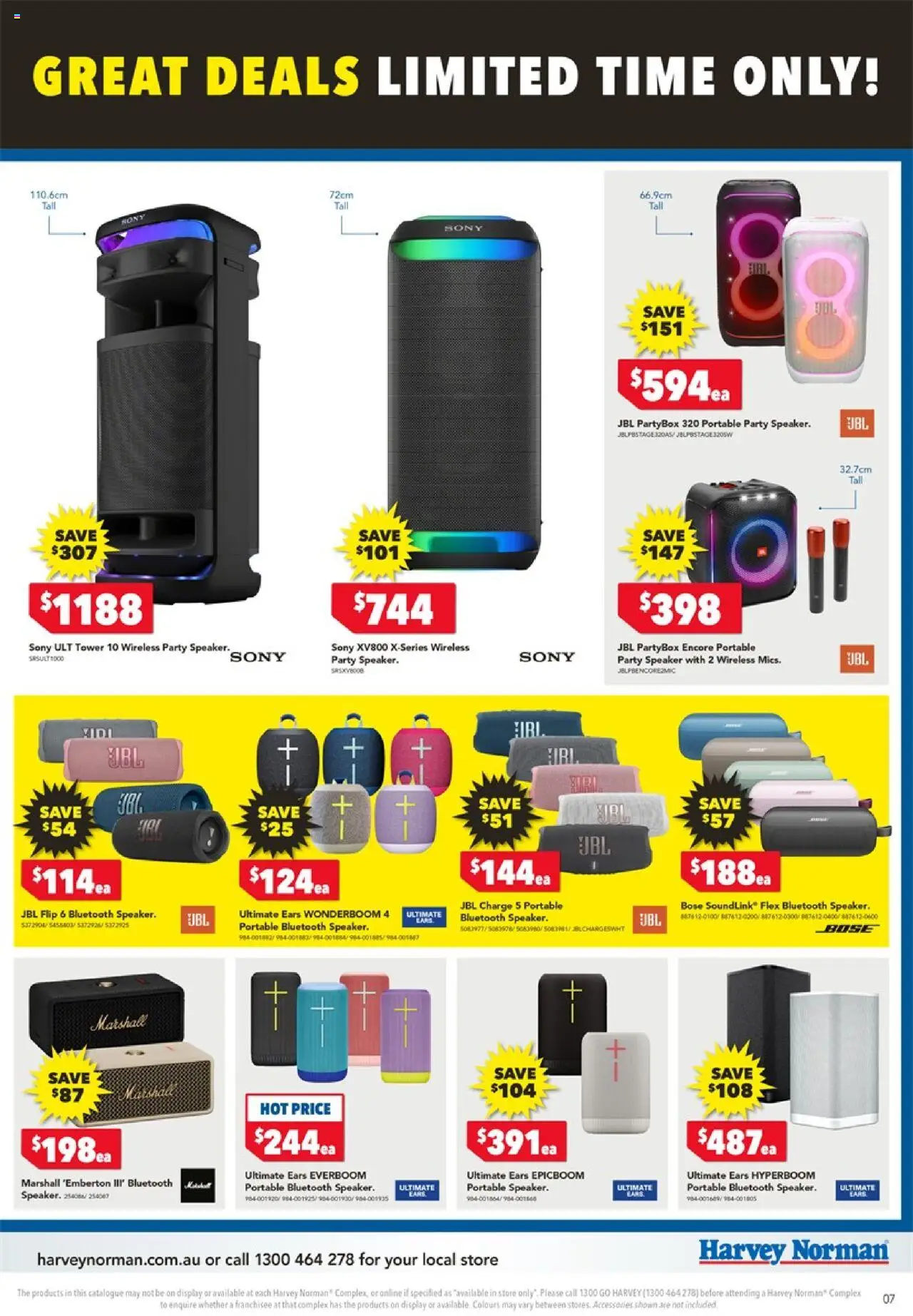 Harvey Norman catalogue - valid from 05.06.2025 | Page: 7 | Products: Accessories, Speaker, Portable