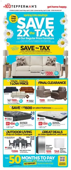 Preview of Tepperman's weekly flyer / circulaire from shop Tepperman's valid from 03.04.2026