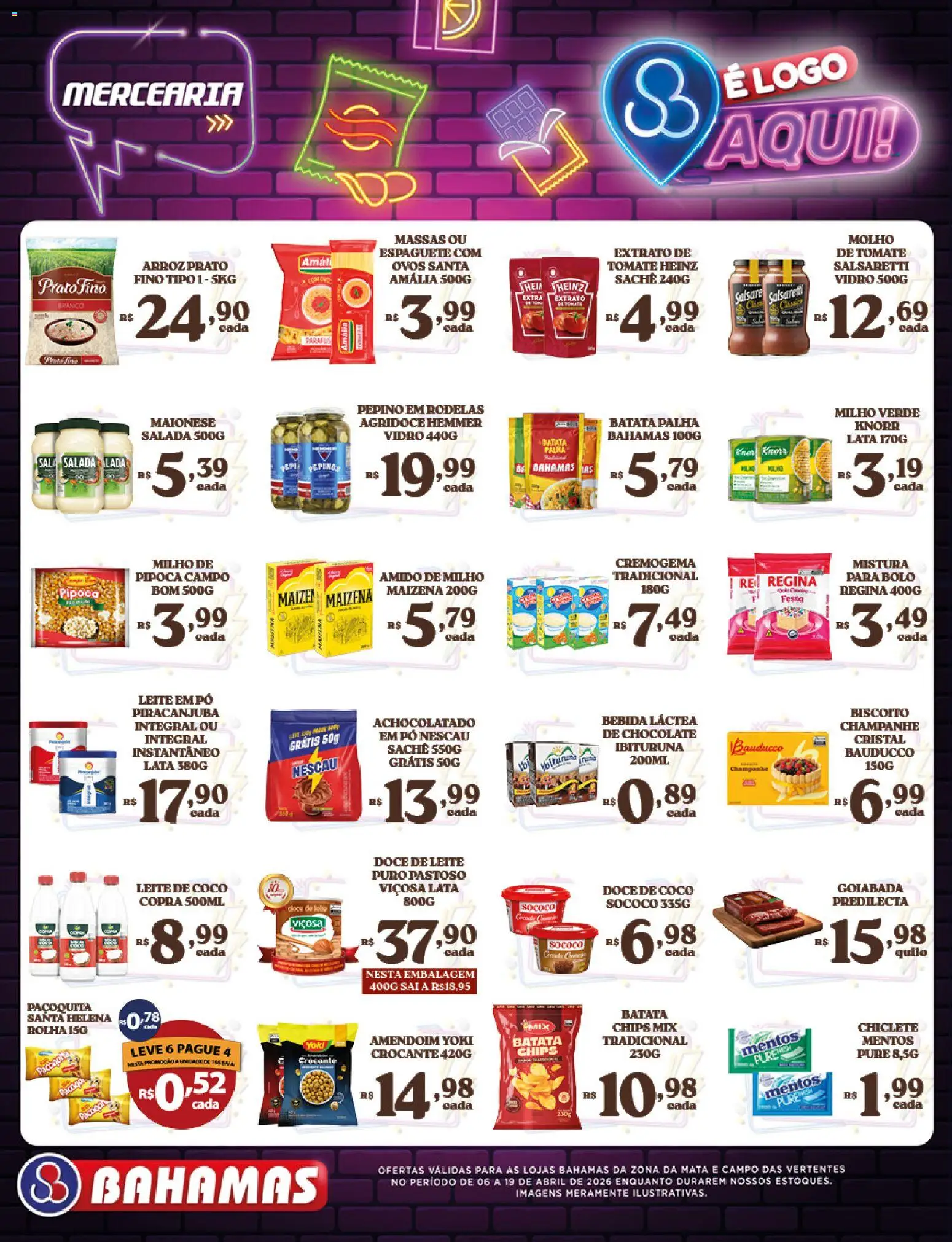 Bahamas Supermercados Folheto - válido de 06.04.2026 | Página: 2 | Produtos: Milho verde, Ovos, Pepinos, Knorr