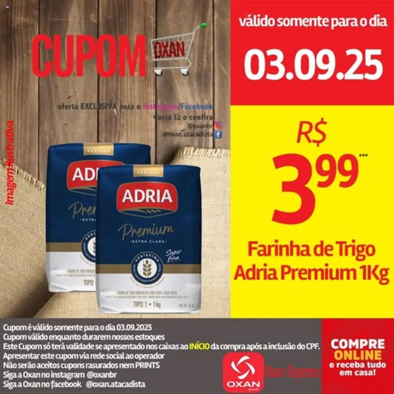Oxan Atacadista Folheto - válido de 03.09.2025 | Página: 13 | Produtos: Farinha de trigo
