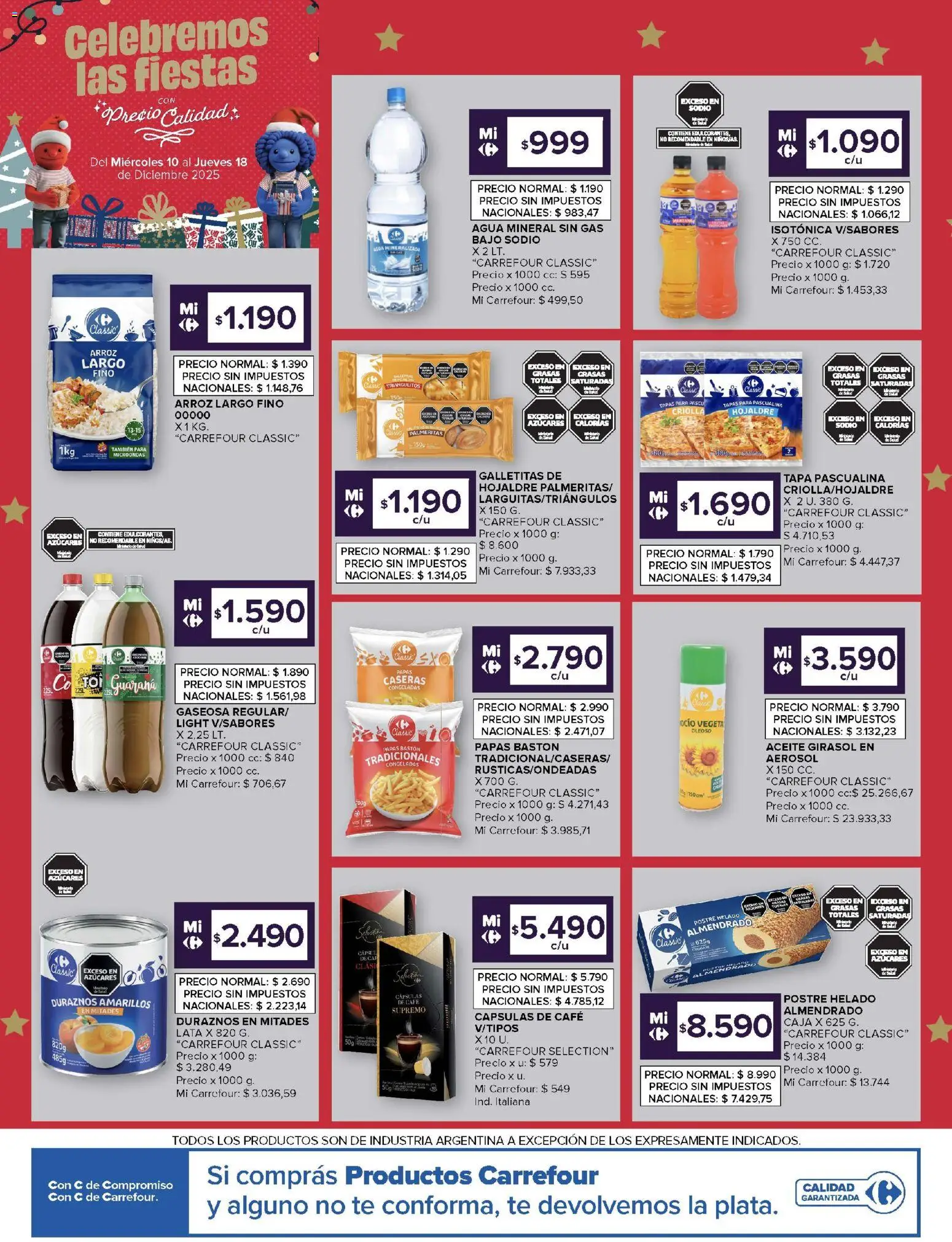 Carrefour Market catálogo │ válido desde el 10.12.2025 | Página: 10 | Productos: Caja, Gaseosa, Café, Arroz