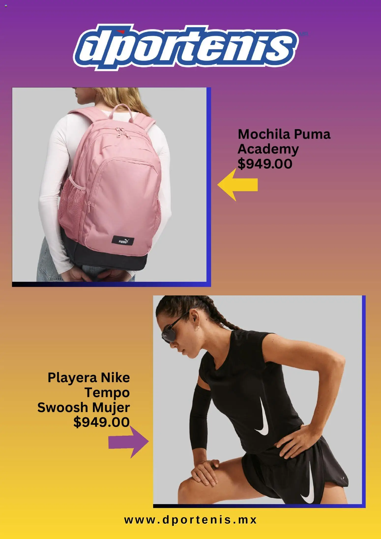 Nuevas ofertas de Dportenis catálogo válidas en toda la República Mexicana desde el 19.03.2026. ¡Encuentra las mejores ofertas en Dportenis catálogo! | Página: 5 | Productos: Mochila, Playera